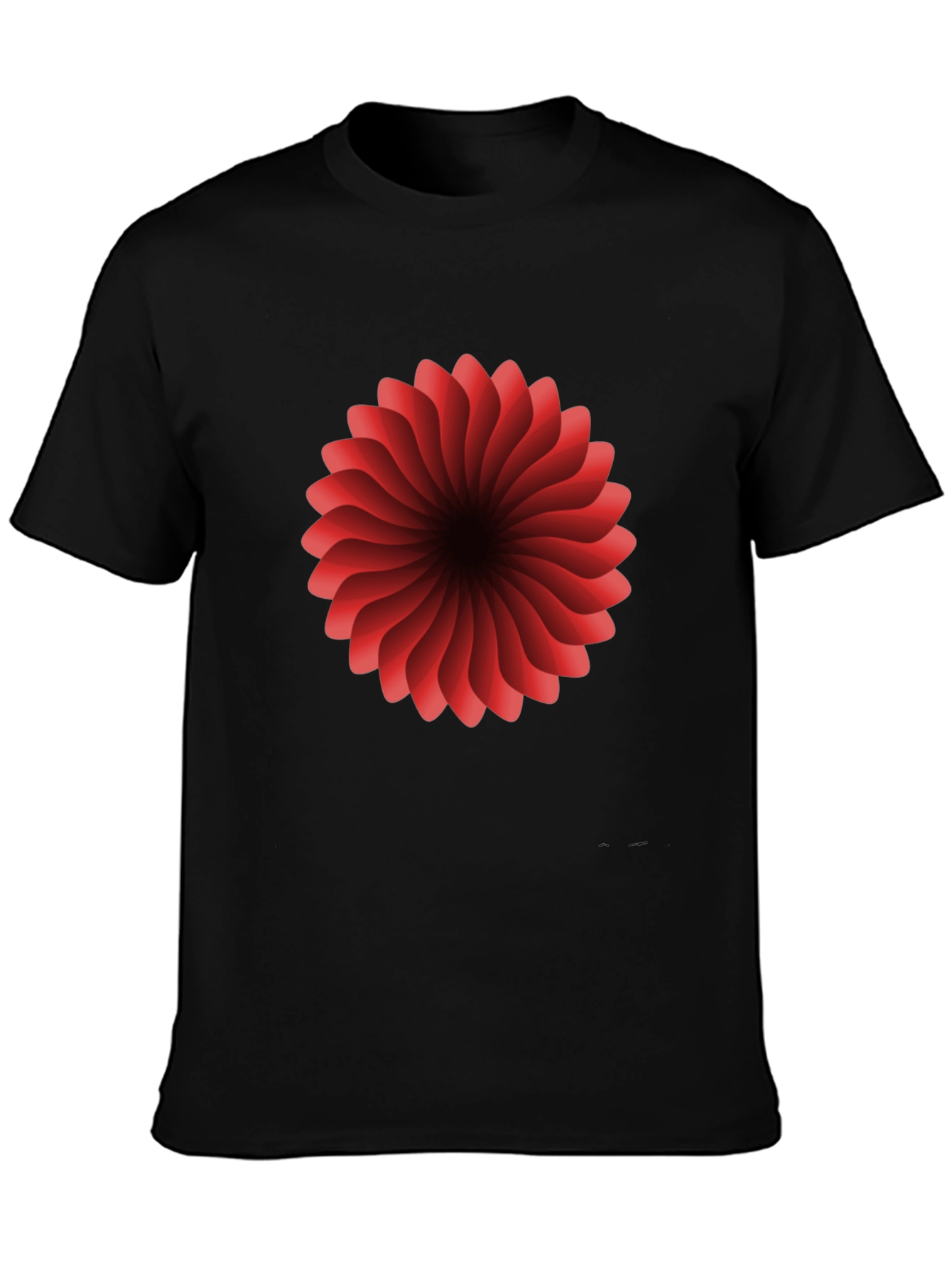 Red Floral Burst Graphic T-Shirt - Modern Design