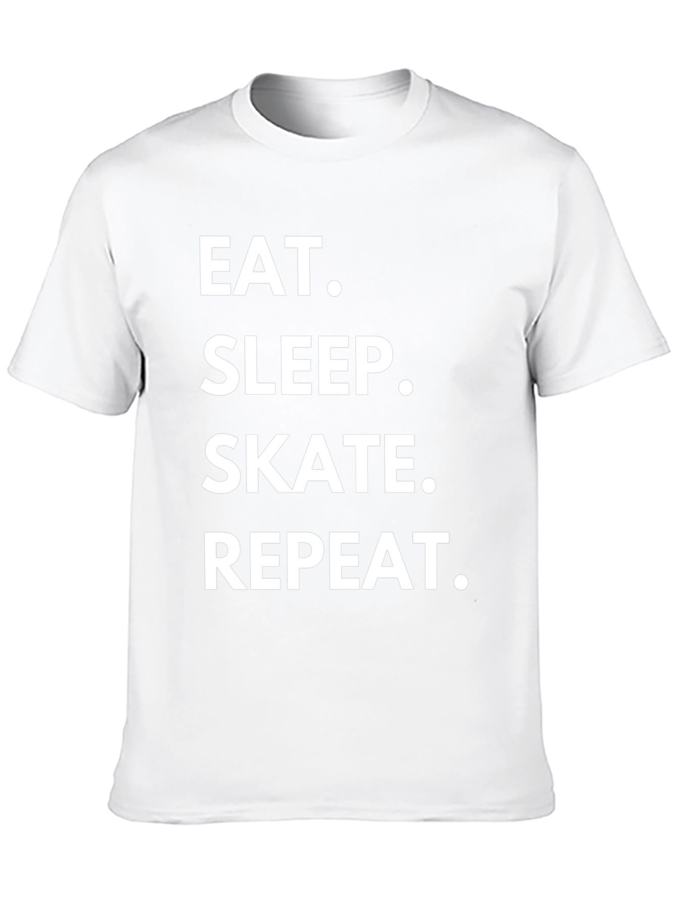 Eat Sleep Skate Repeat Black T-Shirt