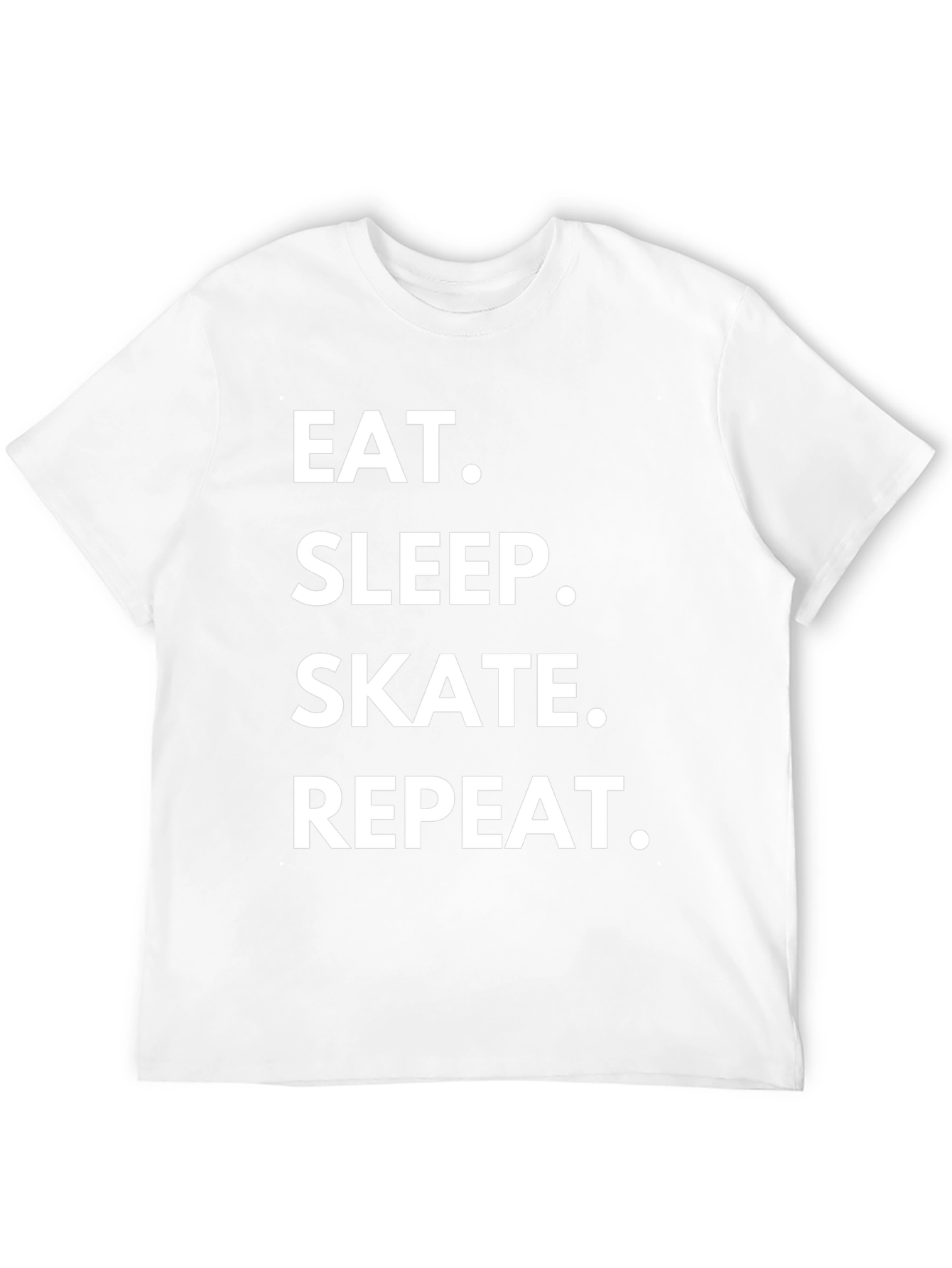 Eat Sleep Skate Repeat Black T-Shirt