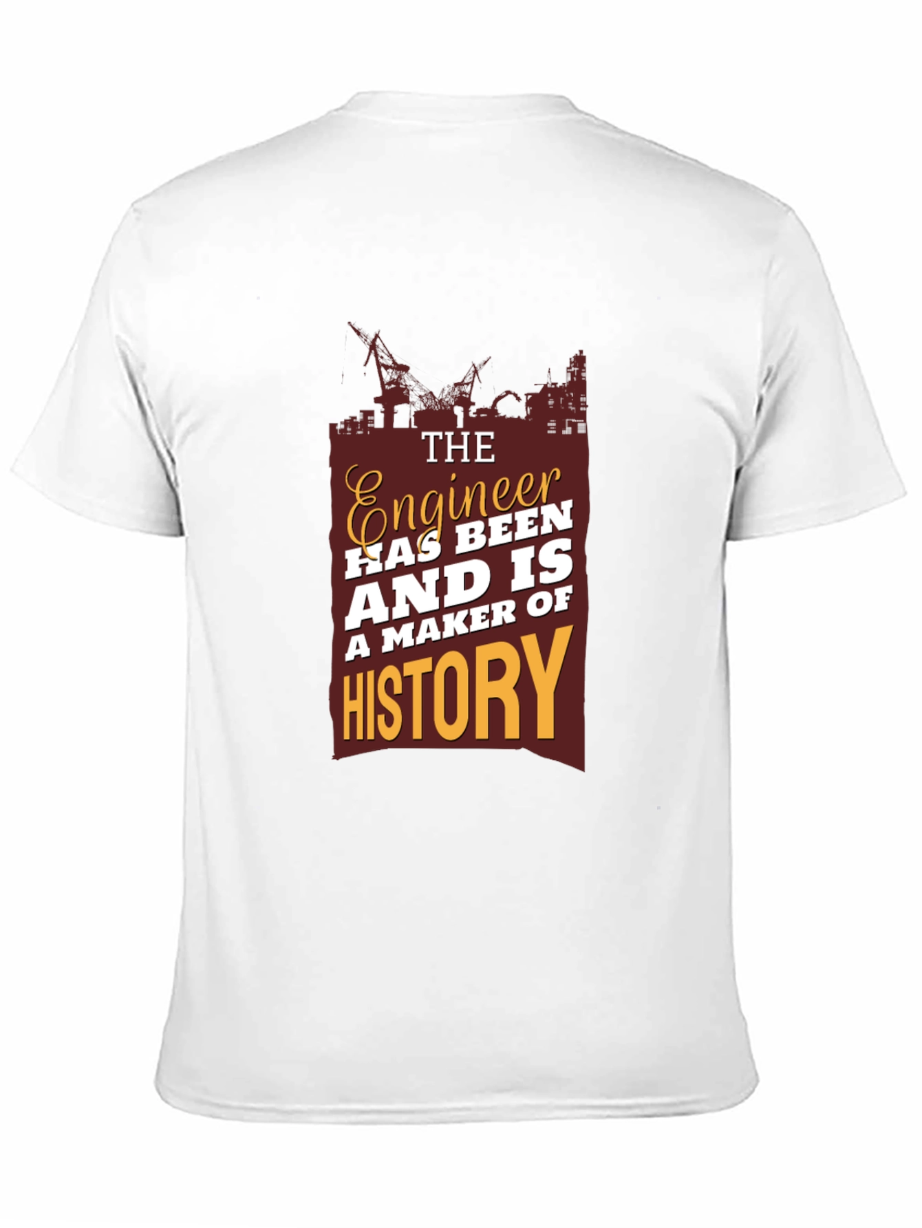 Engineer History T-Shirt - Construction Theme