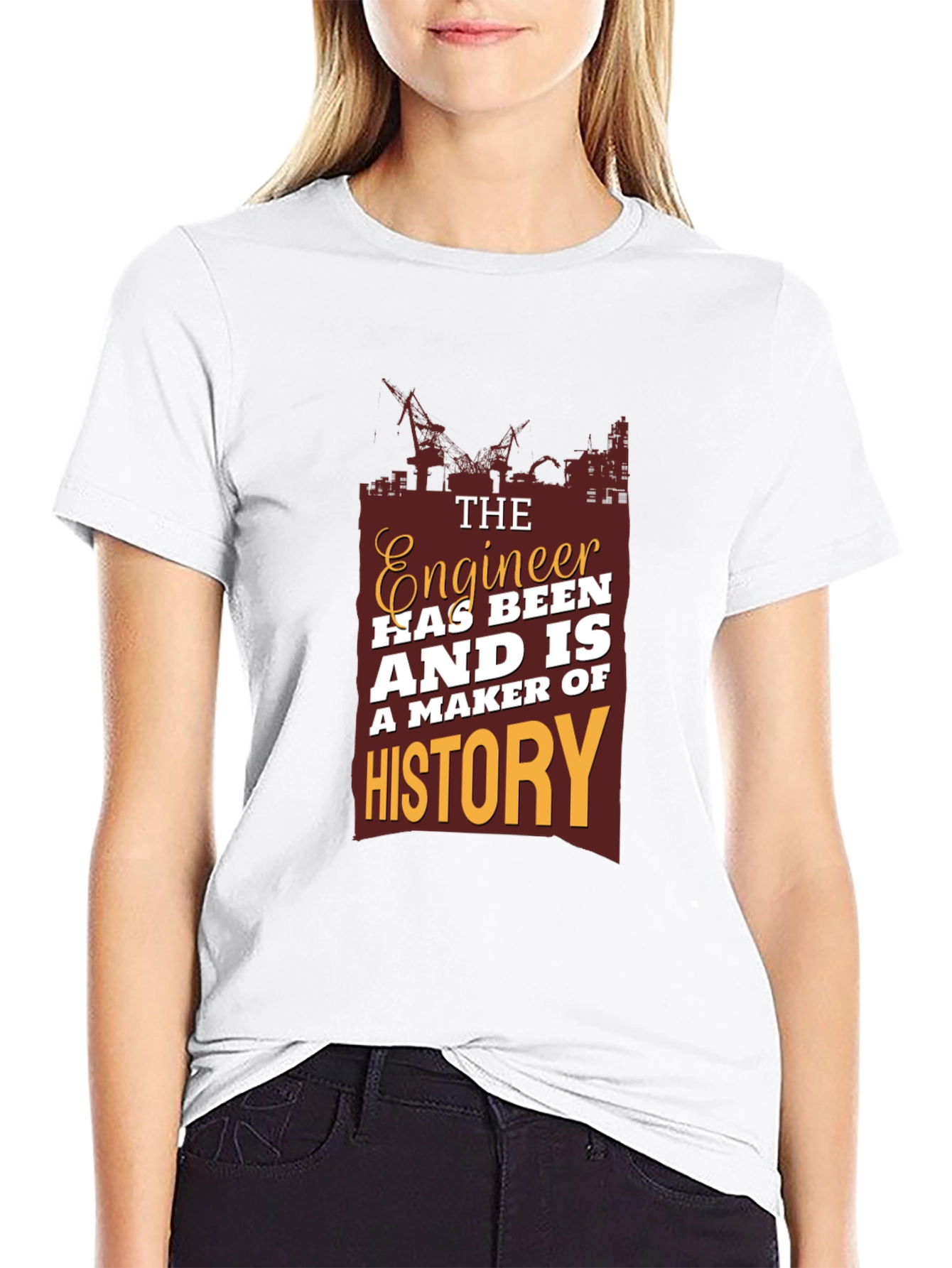 Engineer History T-Shirt - Construction Theme