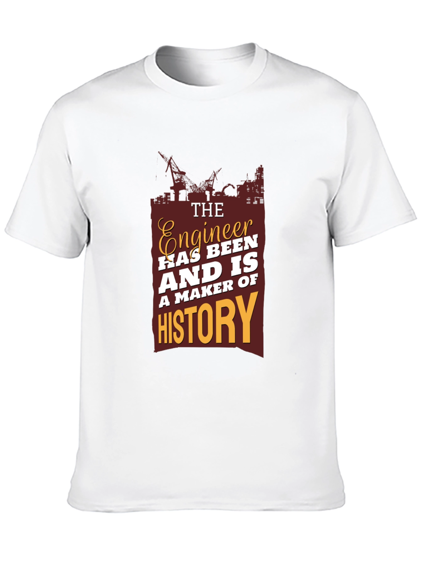 Engineer History T-Shirt - Construction Theme