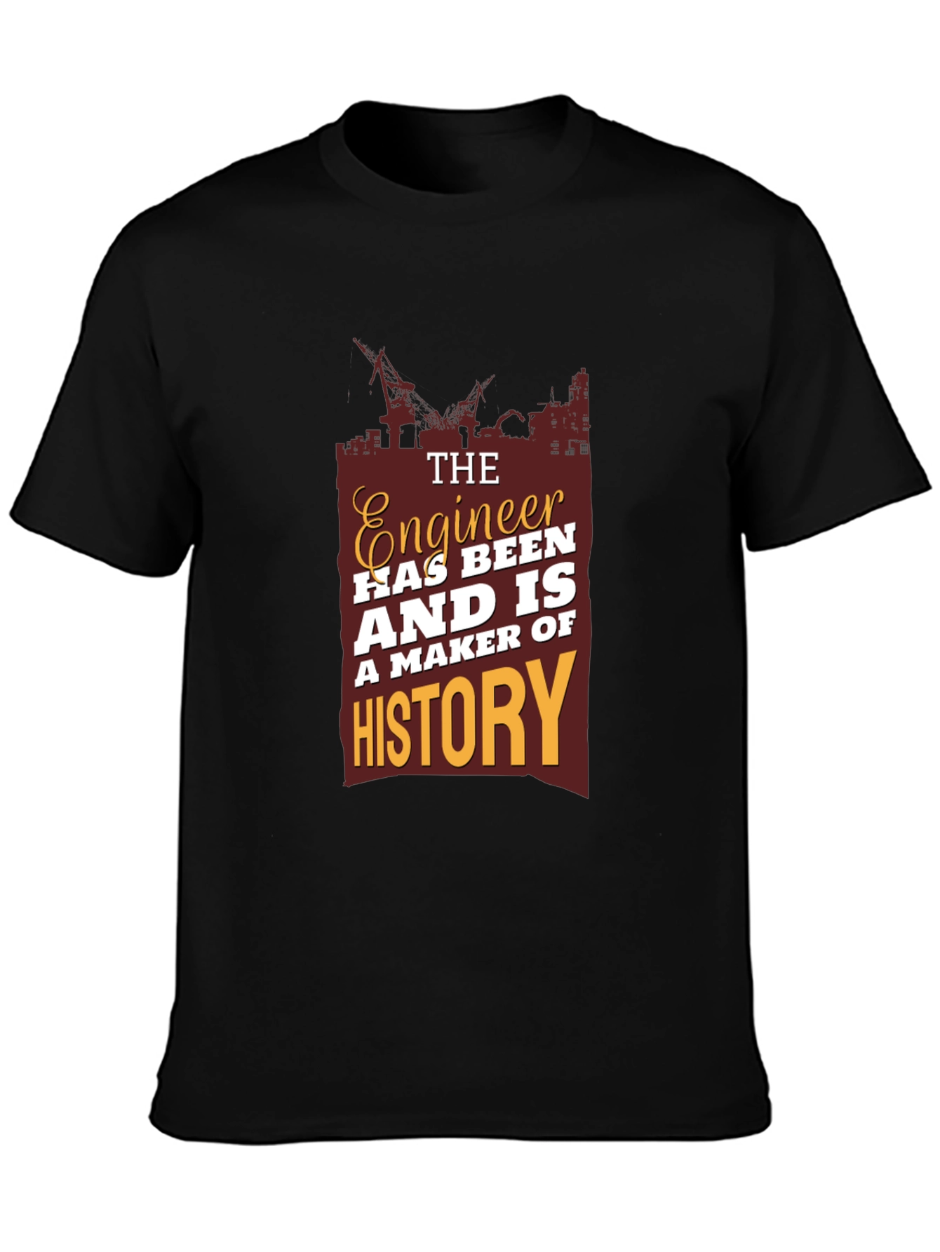 Engineer History T-Shirt - Construction Theme