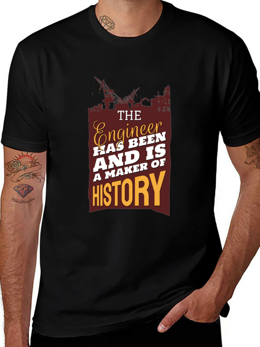 Engineer History T-Shirt - Construction Theme