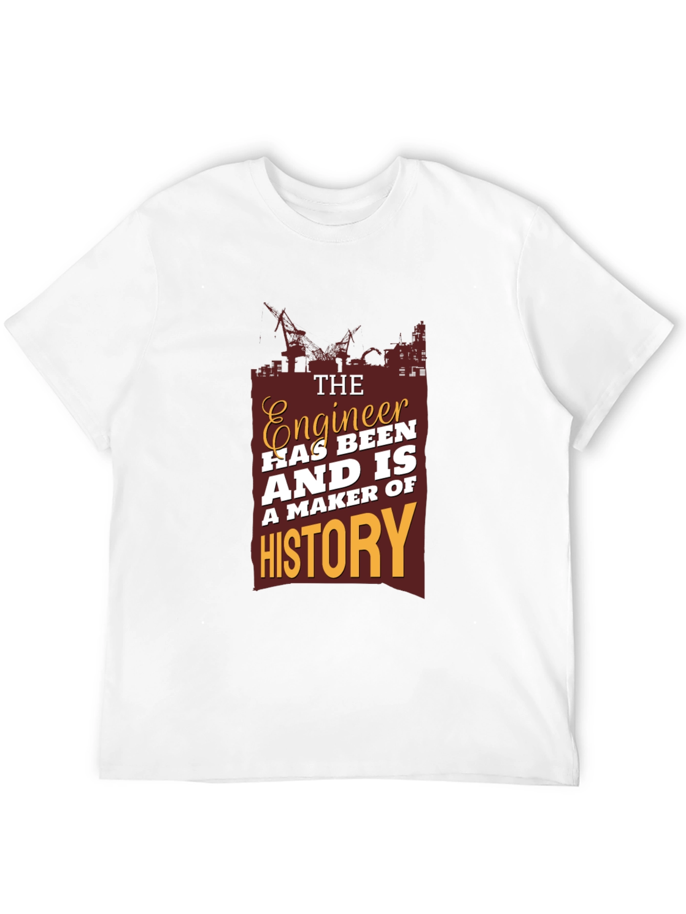 Engineer History T-Shirt - Construction Theme