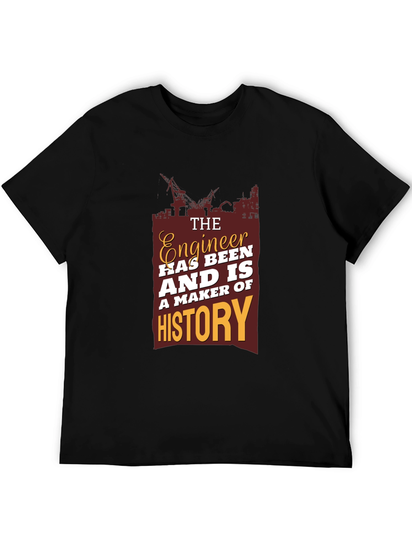 Engineer History T-Shirt - Construction Theme