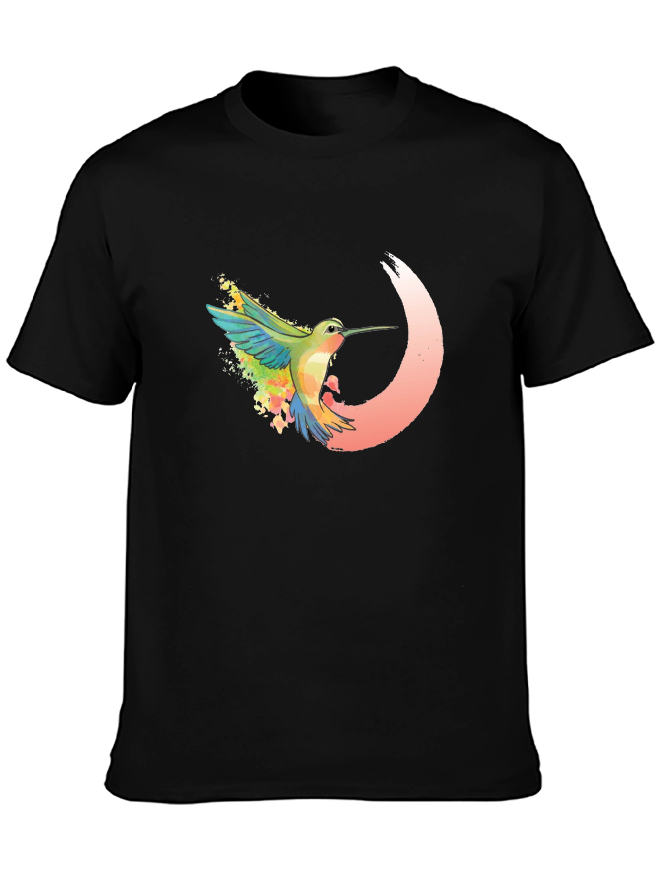 Hummingbird Graphic Black T-Shirt