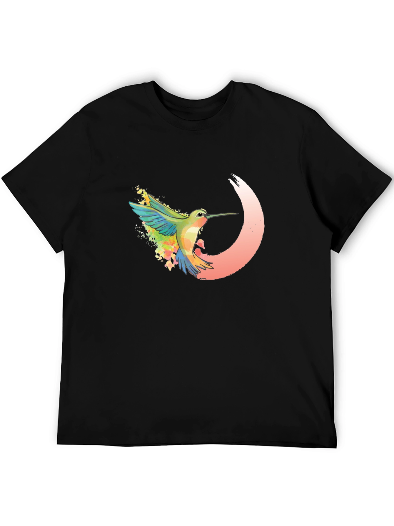 Hummingbird Graphic Black T-Shirt