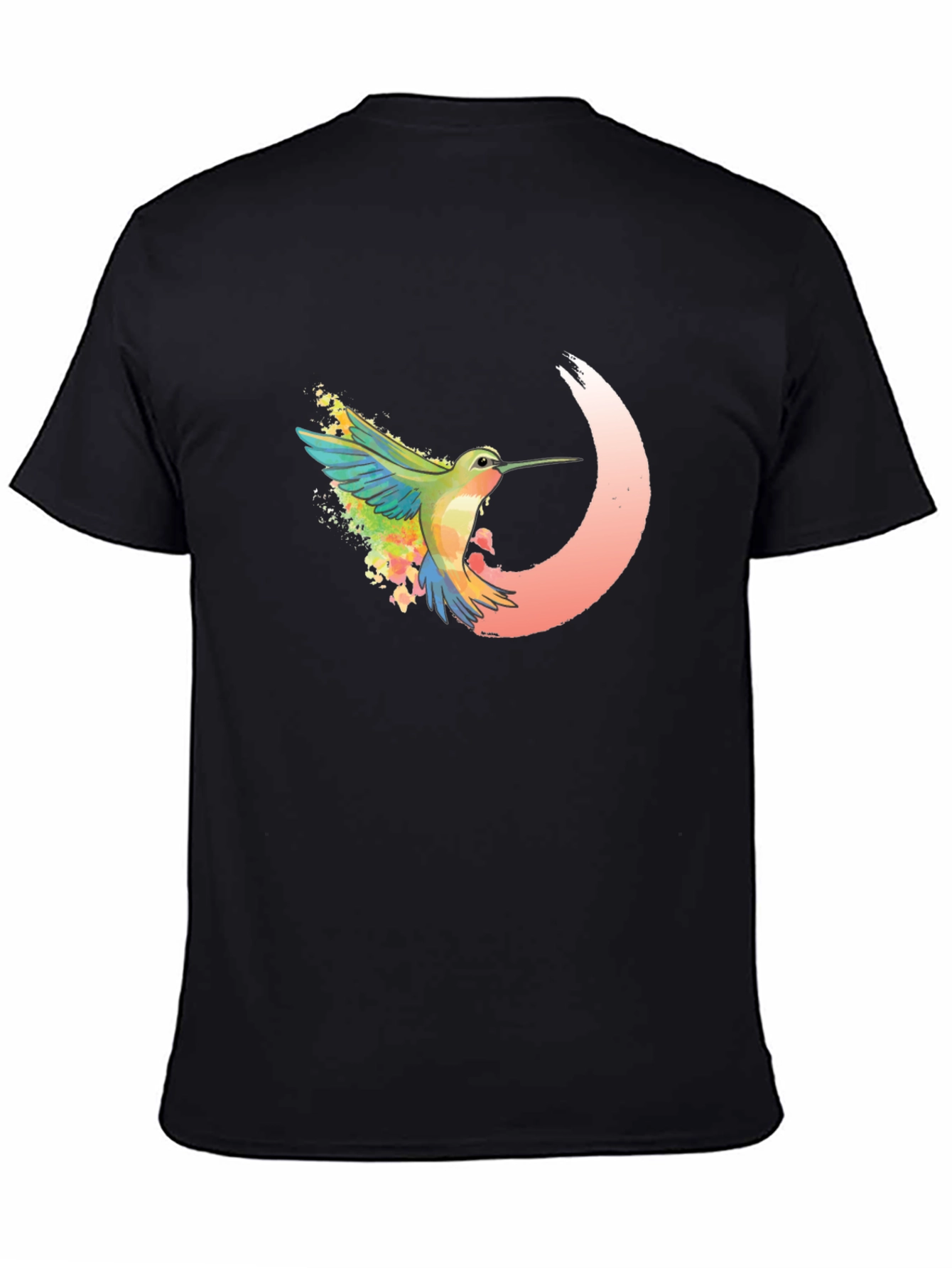 Hummingbird Graphic Black T-Shirt