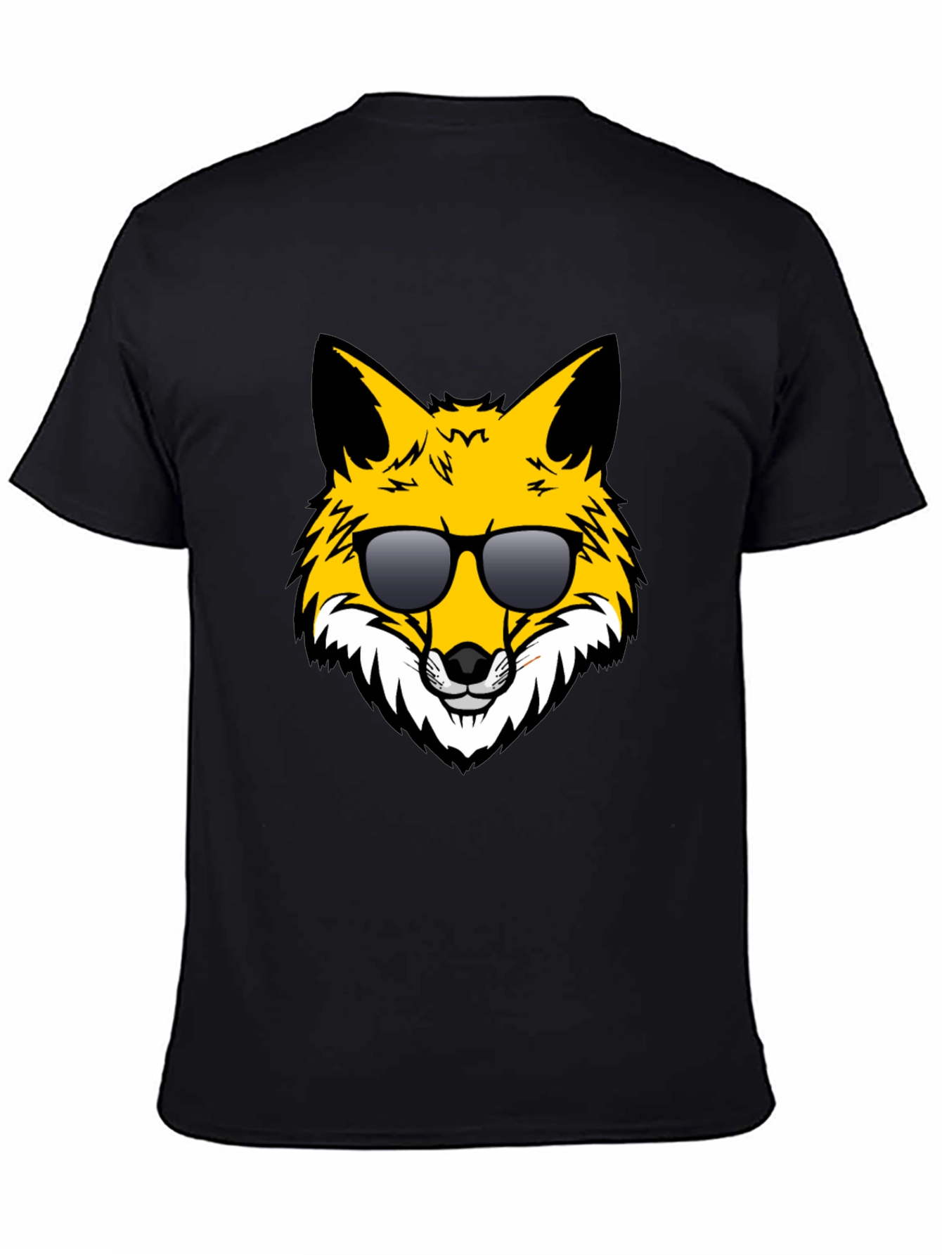 Cool Fox Graphic Tee - Black Unisex T-Shirt