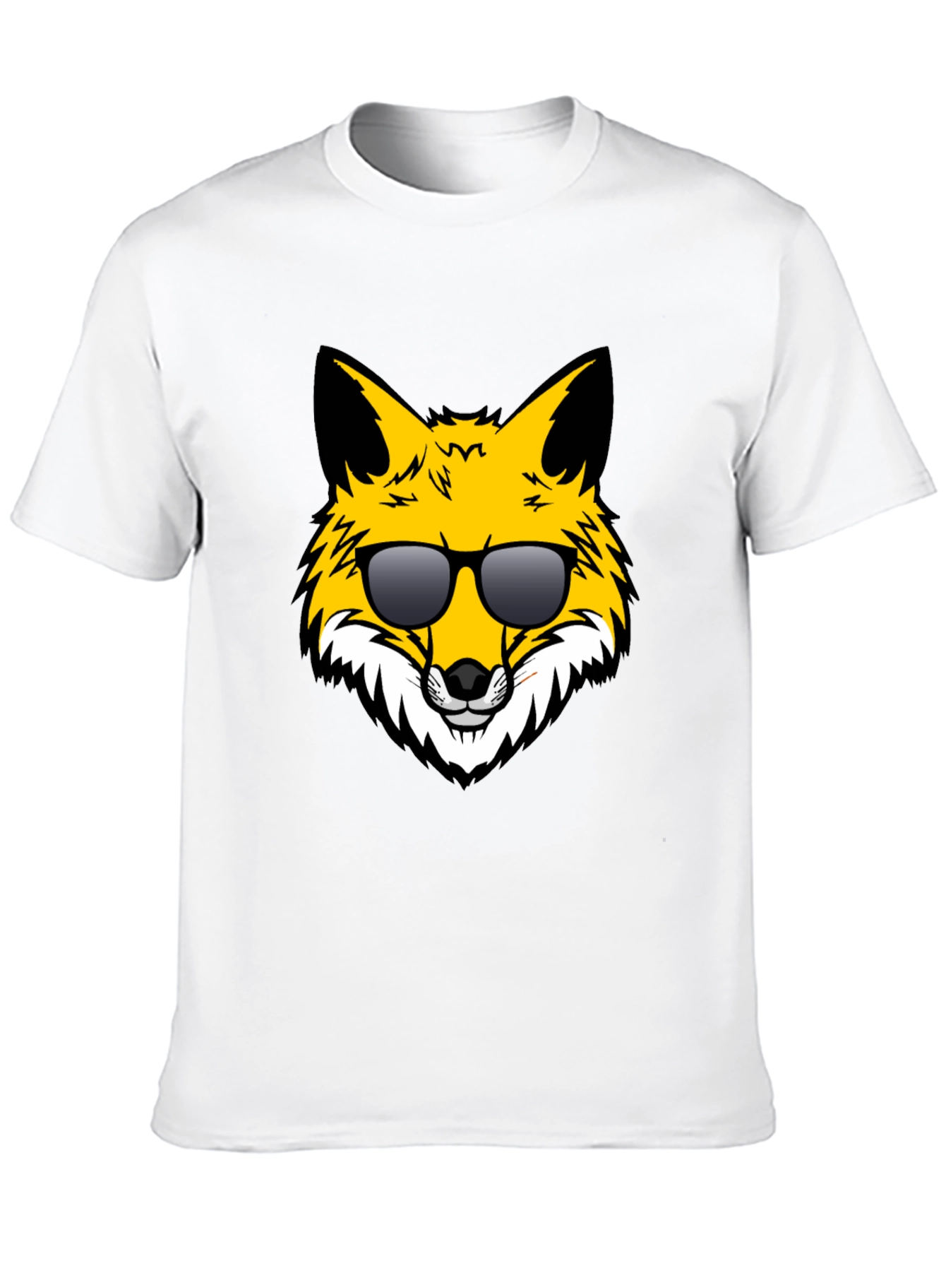 Cool Fox Graphic Tee - Black Unisex T-Shirt