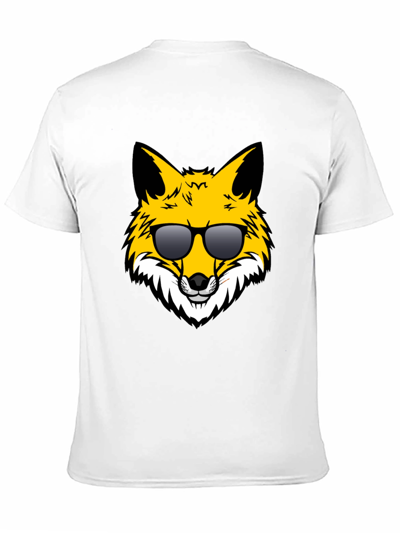 Cool Fox Graphic Tee - Black Unisex T-Shirt