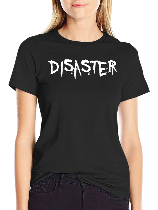 Disaster T-Shirt - Graphic Tee - Mens Black Cotton