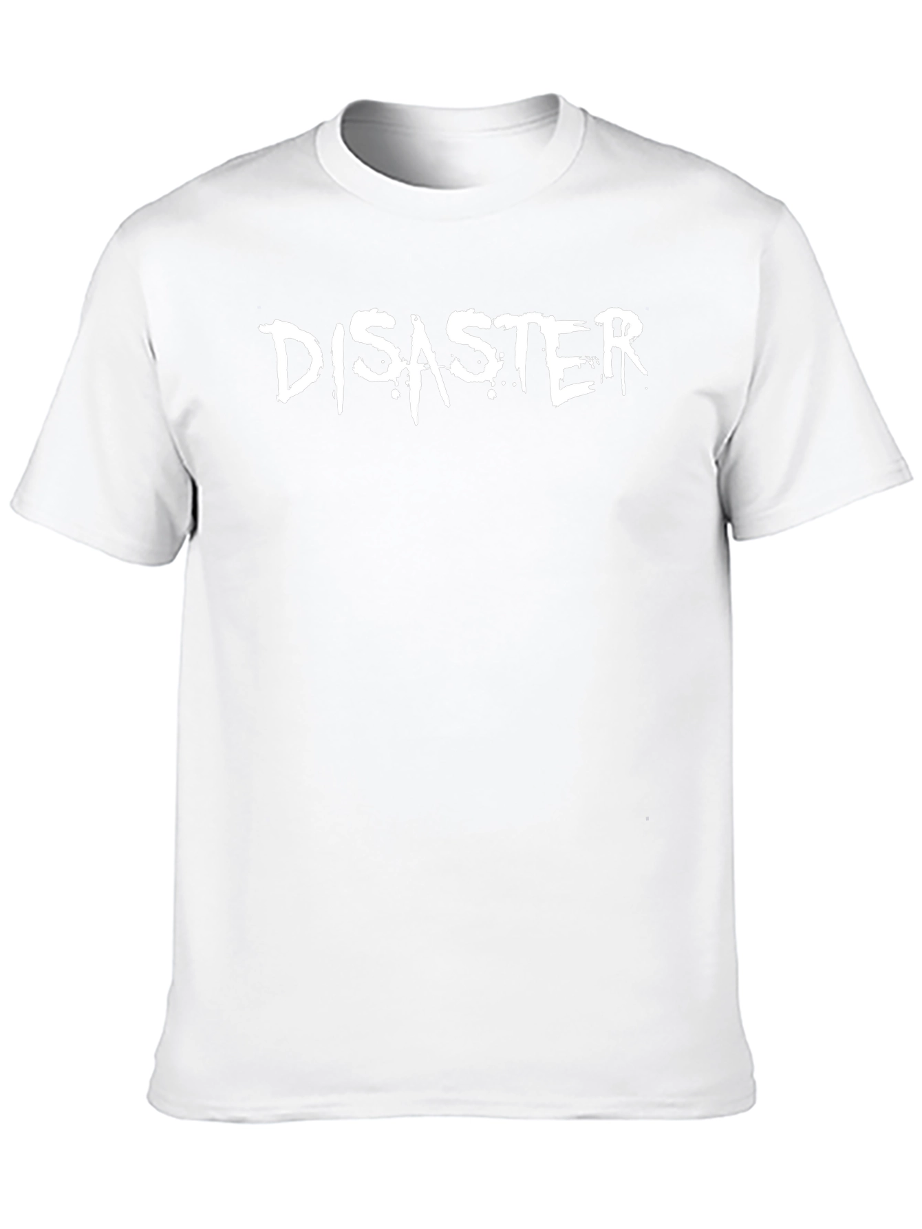 Disaster T-Shirt - Graphic Tee - Mens Black Cotton