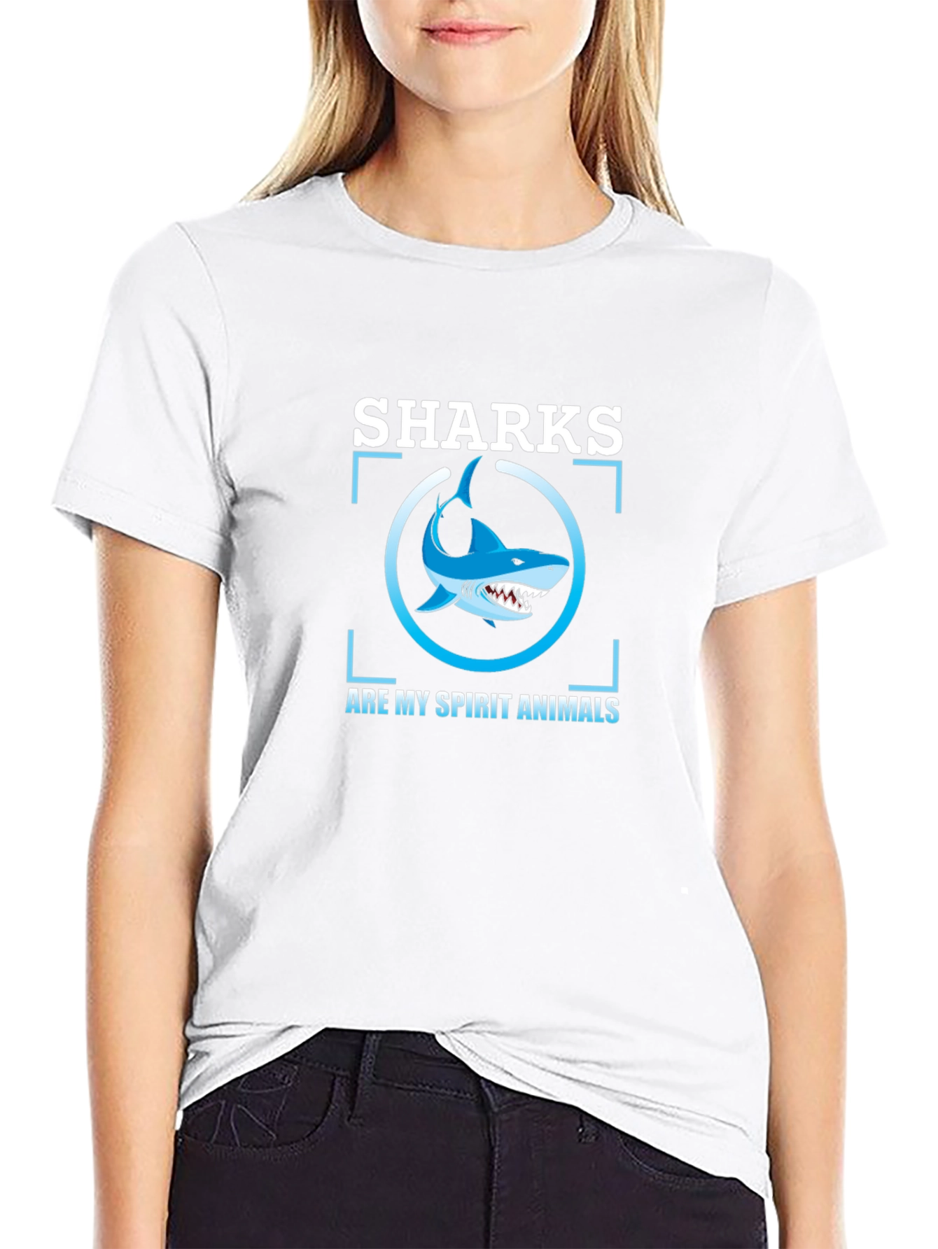 Sharks Are My Spirit Animals Graphic Tee