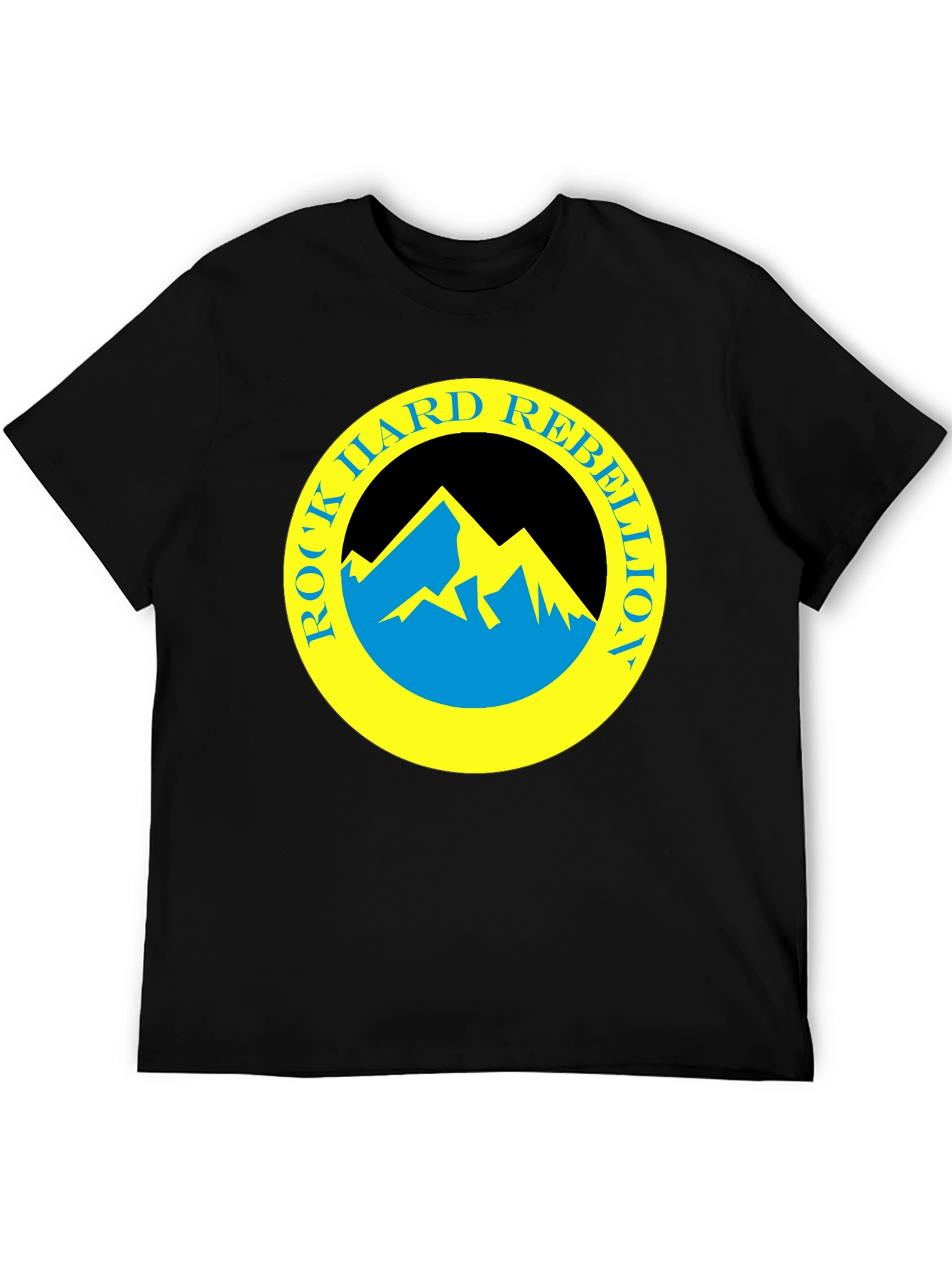 Rock Hard Rebellion Graphic Tee - Black