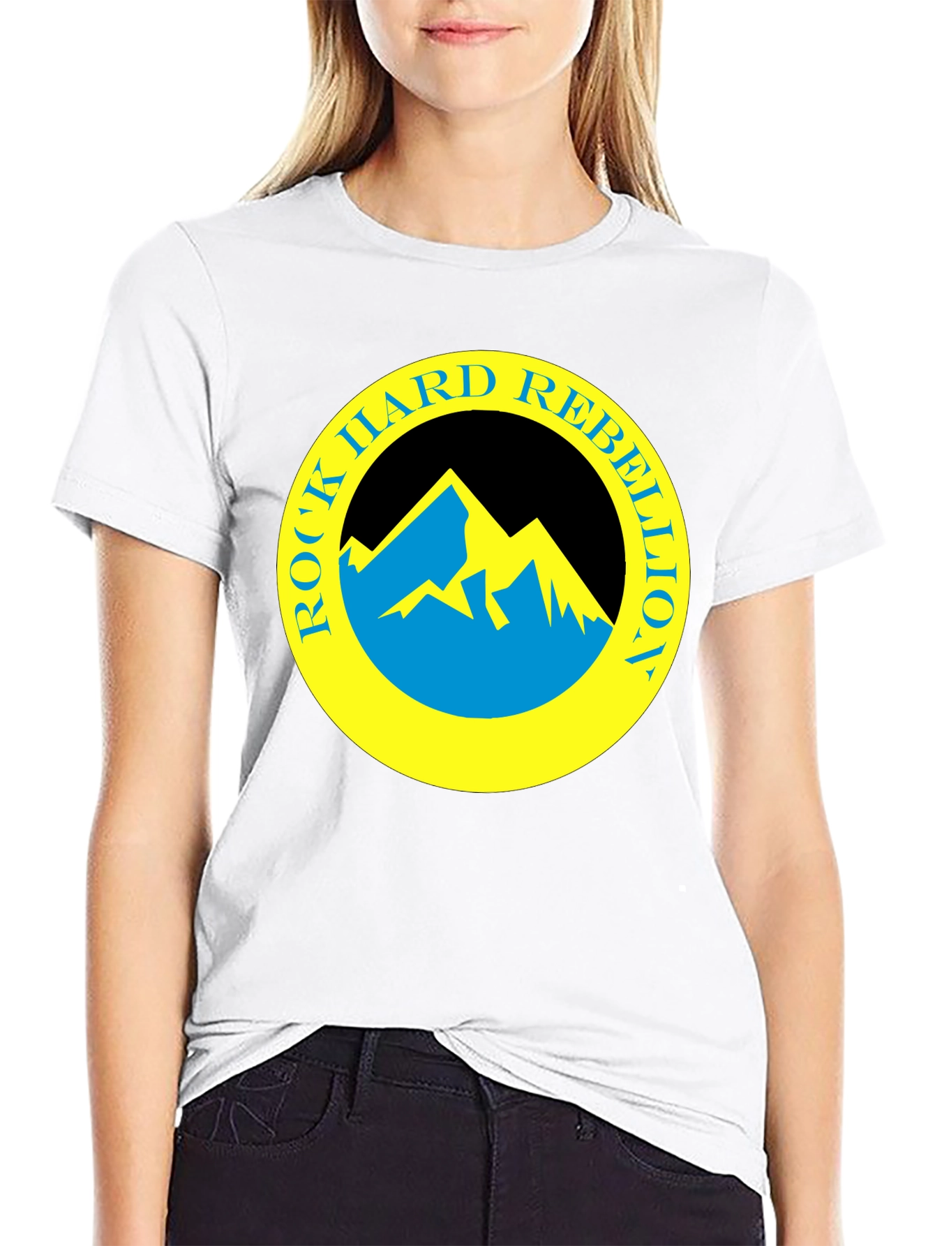 Rock Hard Rebellion Graphic Tee - Black