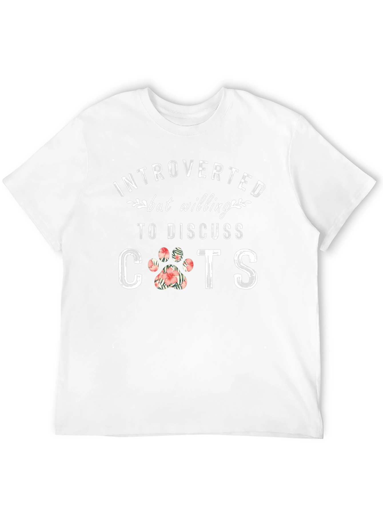 Introverted Cat Lover Graphic Tee