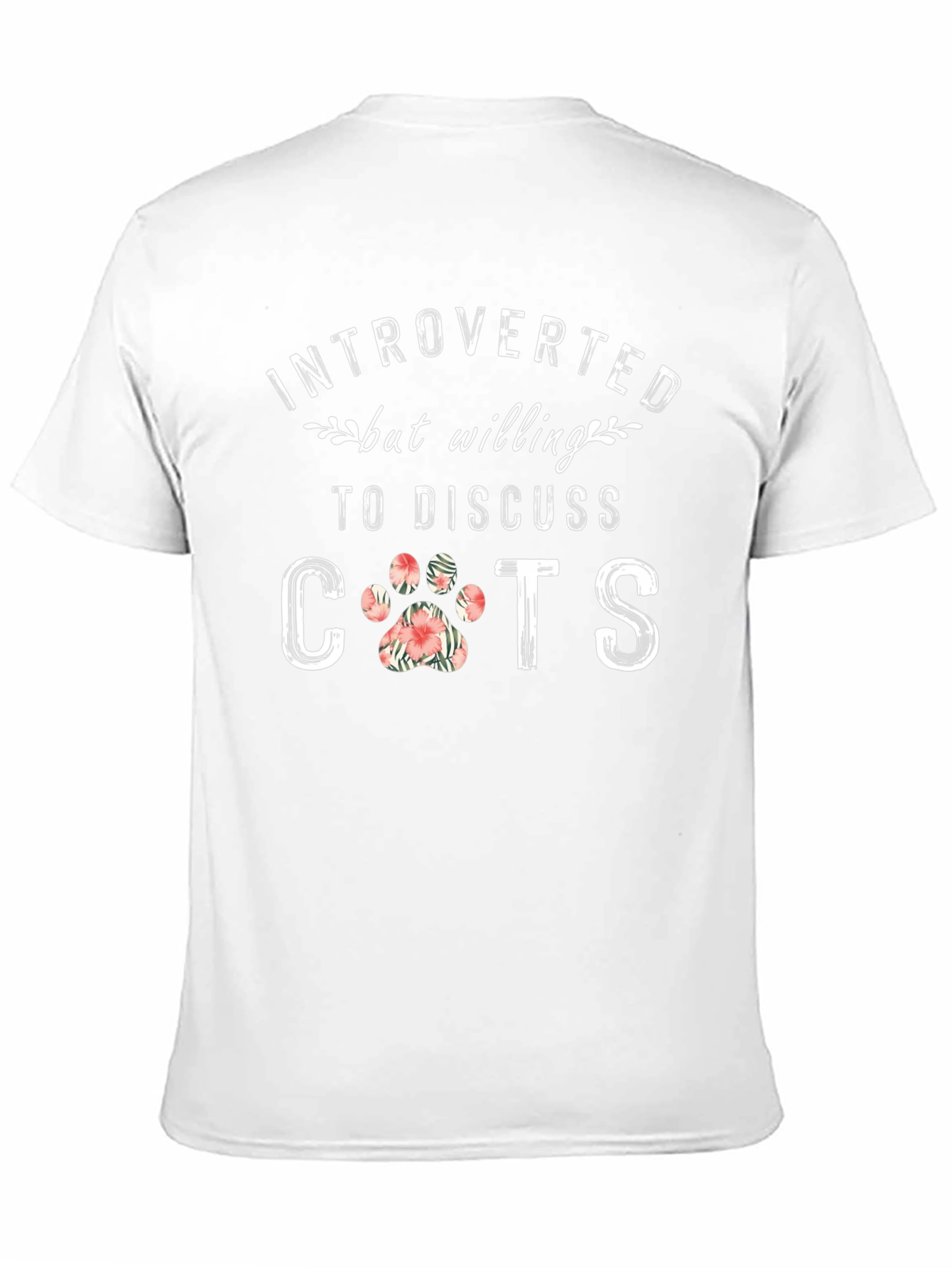 Introverted Cat Lover Graphic Tee