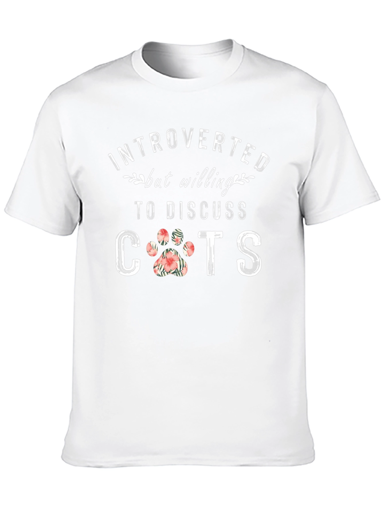 Introverted Cat Lover Graphic Tee