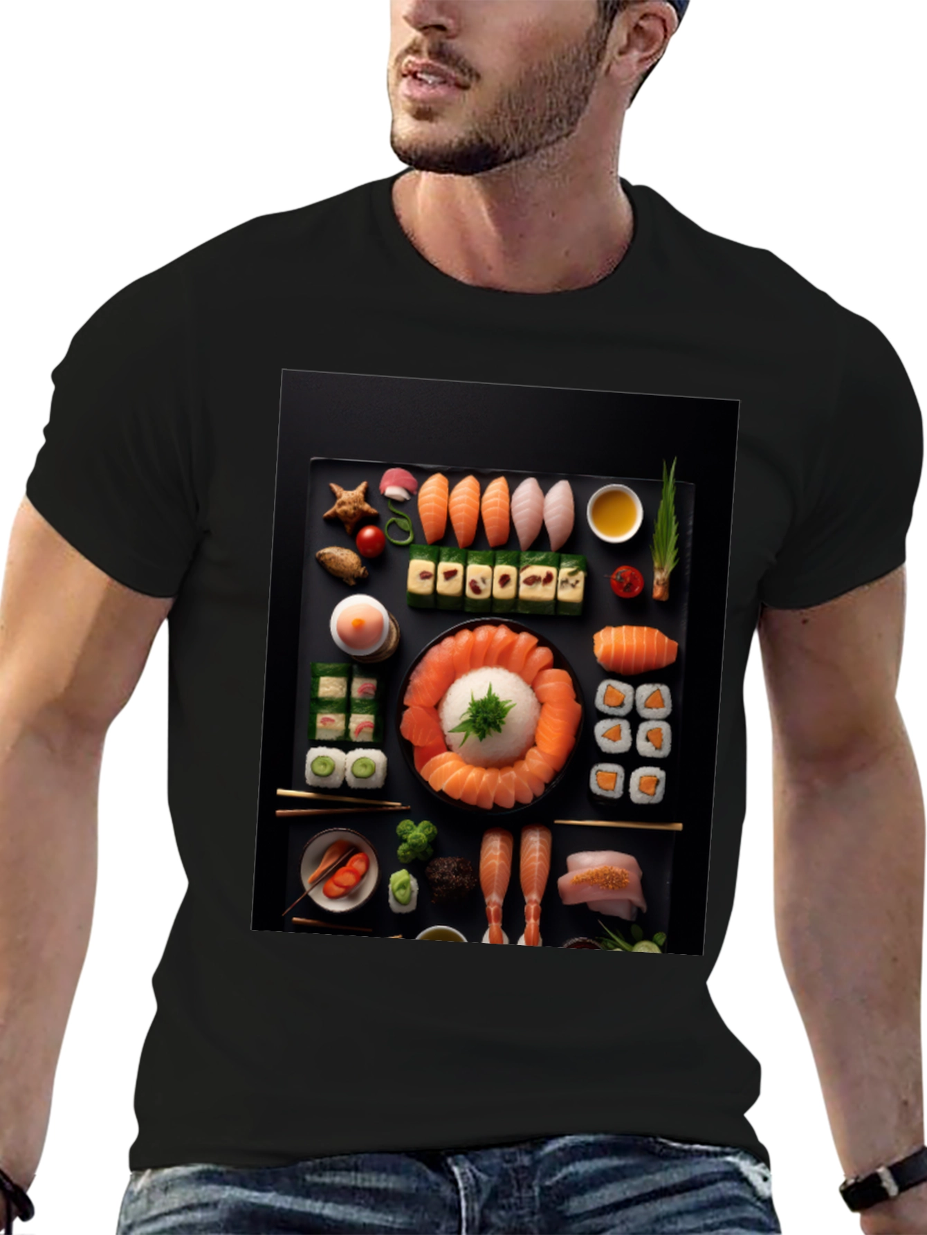 Sushi Graphic Tee - Foodie Fashion