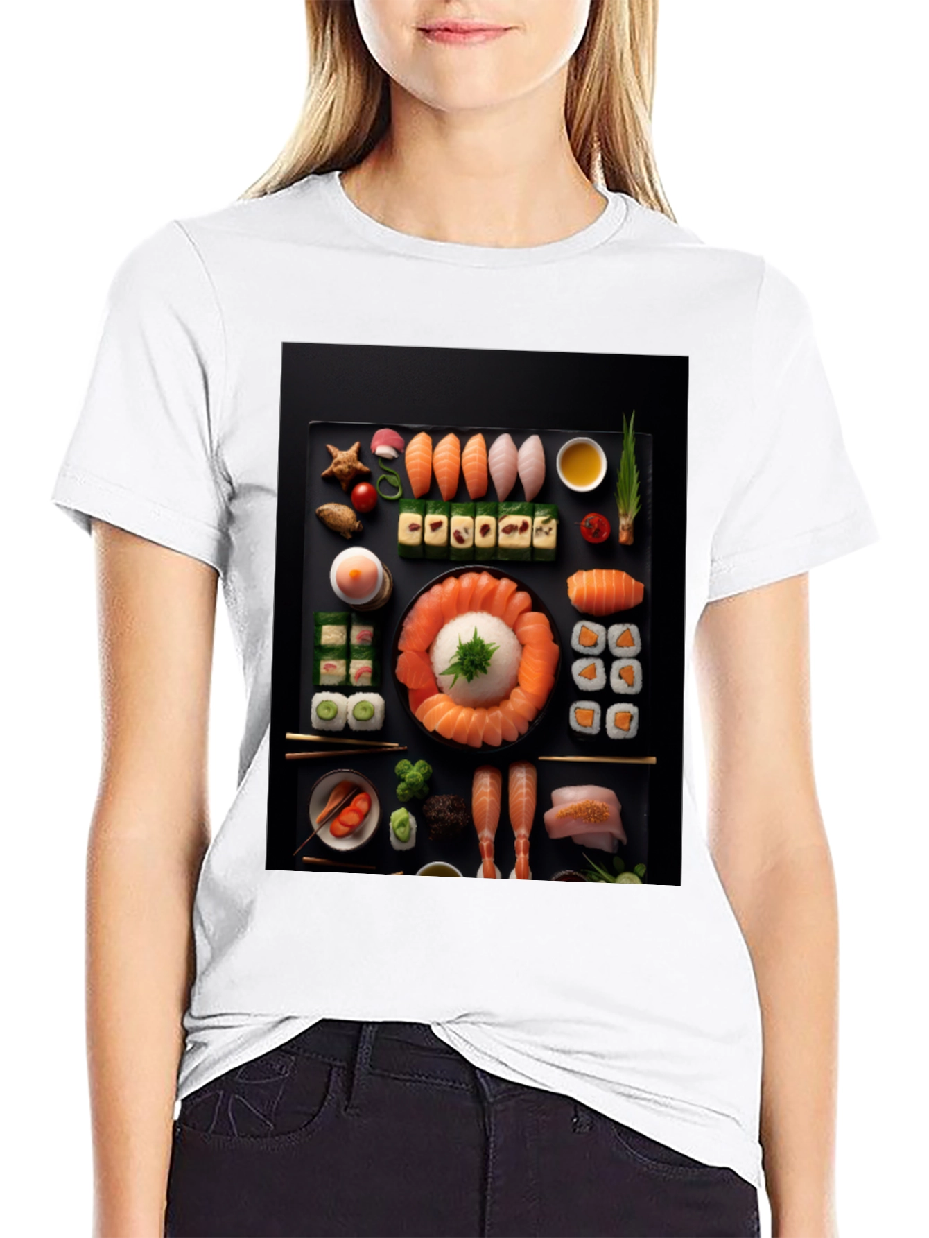 Sushi Graphic Tee - Foodie Fashion
