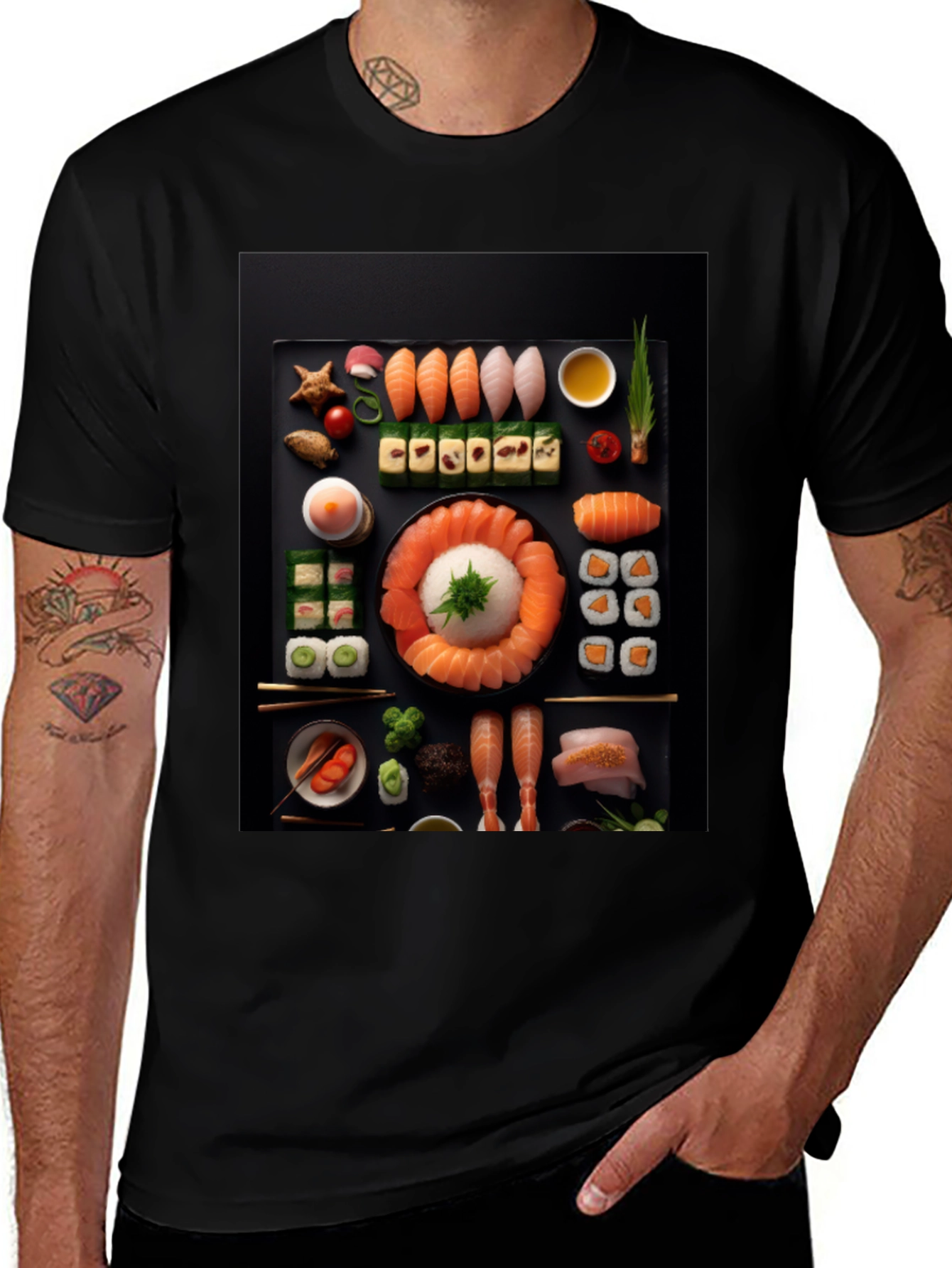 Sushi Graphic Tee - Foodie Fashion