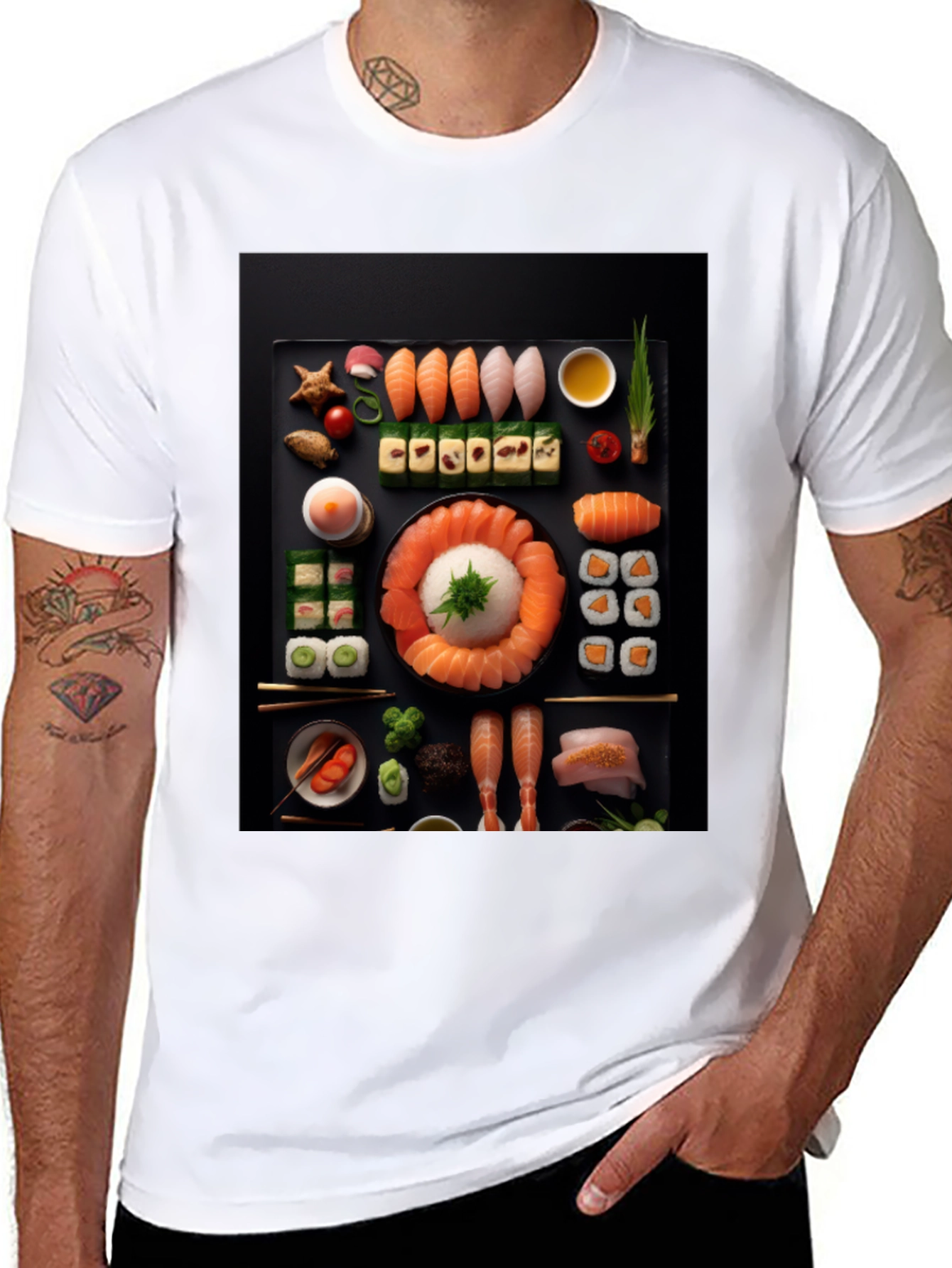 Sushi Graphic Tee - Foodie Fashion