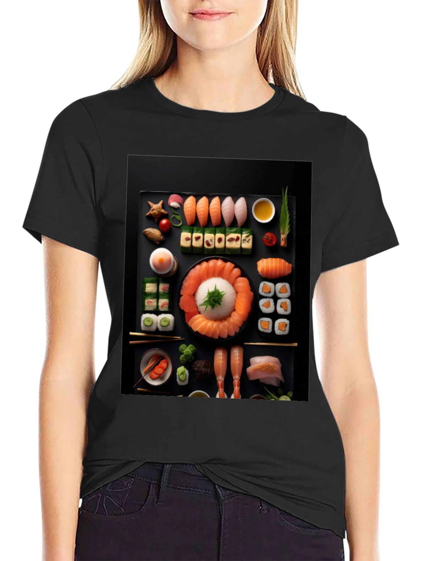 Sushi Graphic Tee - Foodie Fashion