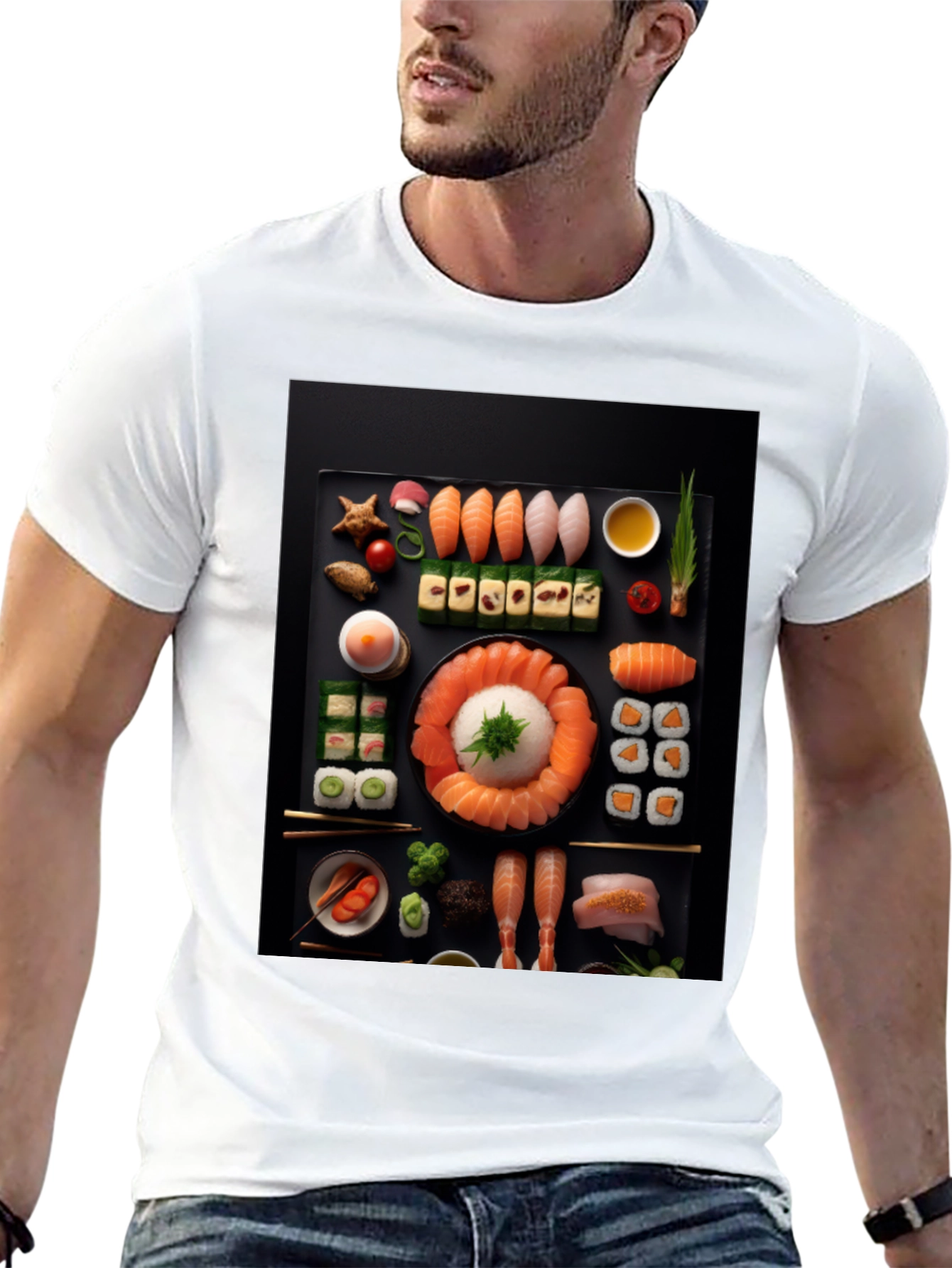 Sushi Graphic Tee - Foodie Fashion