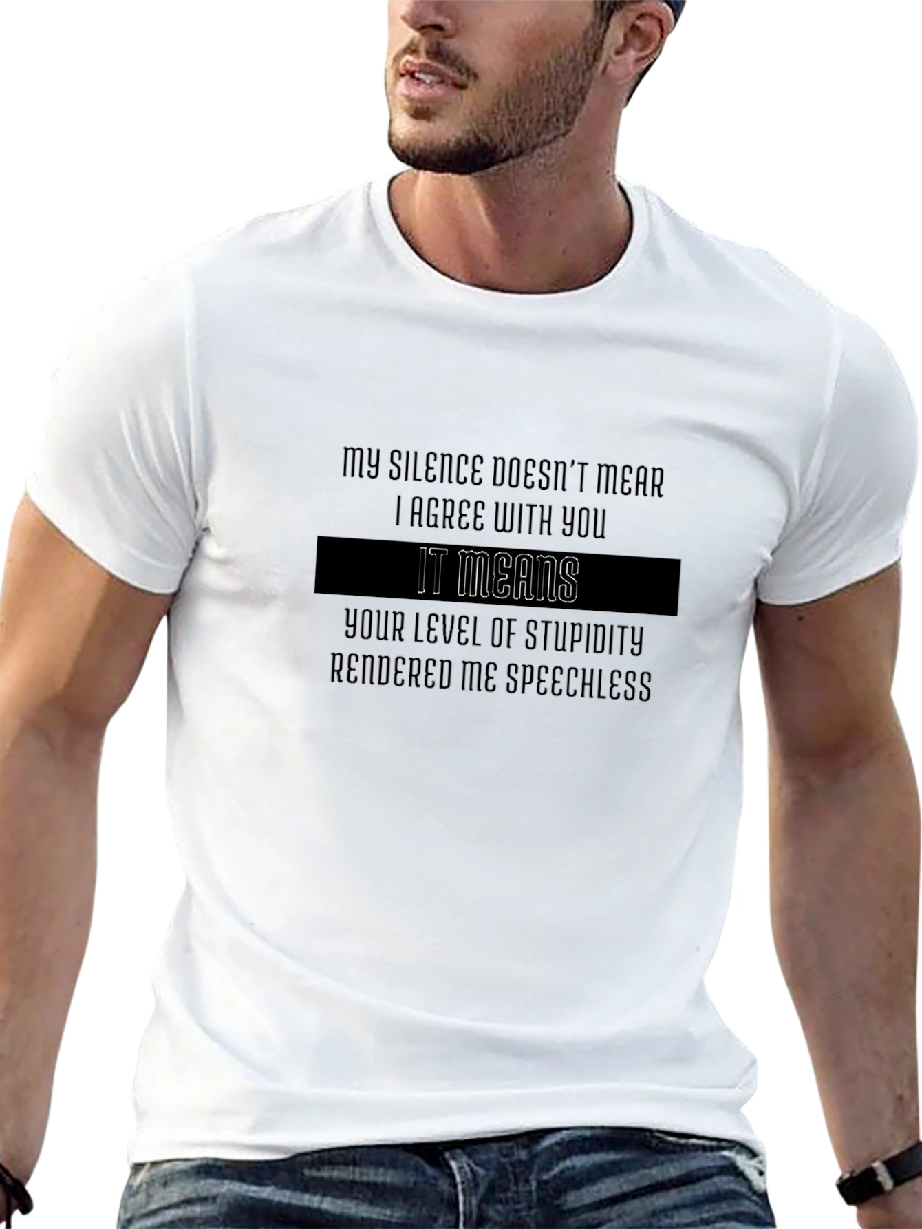 Sarcastic Silence T-Shirt: Agree to Disagree