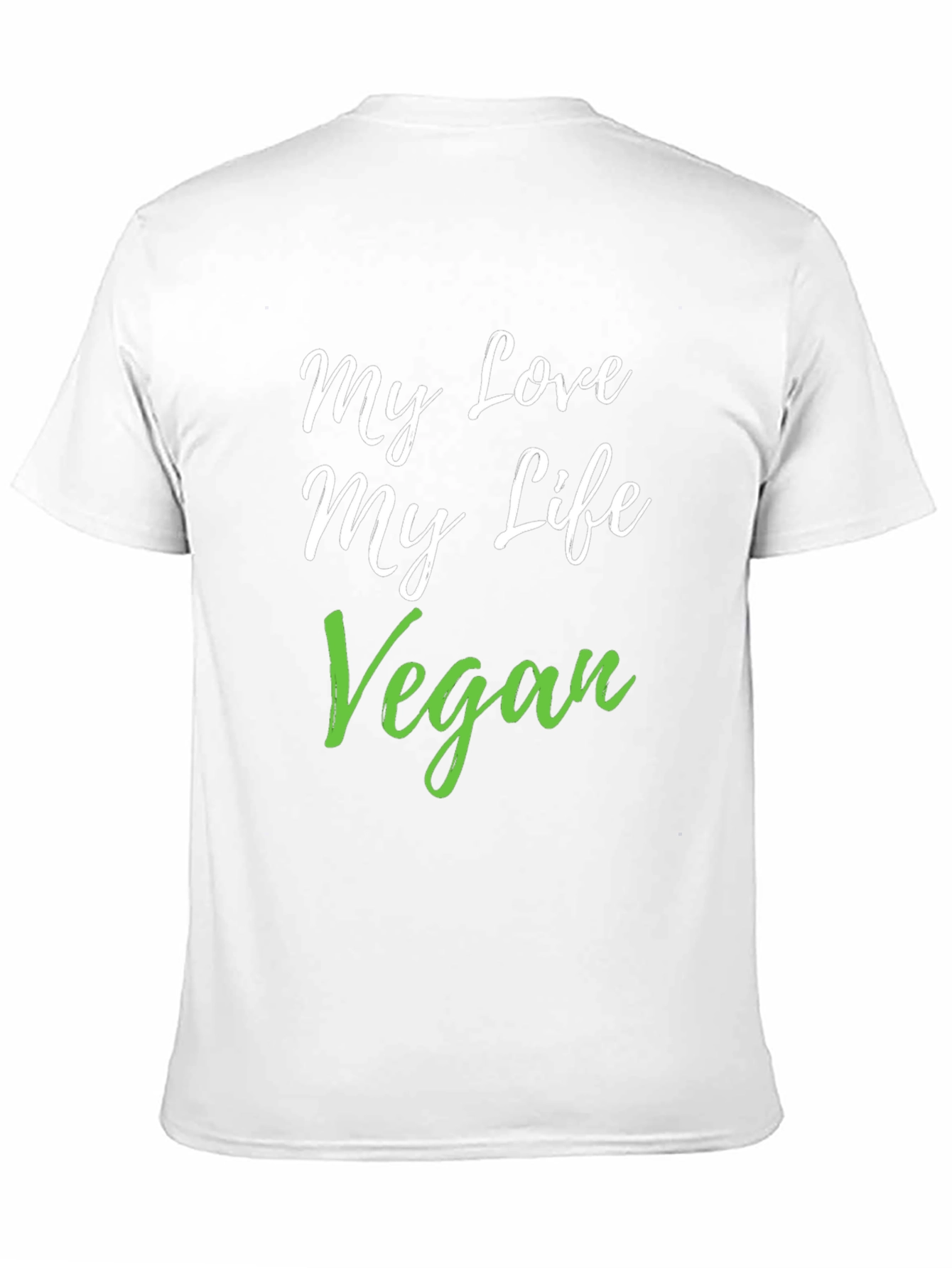 My Love My Life Vegan Black T-Shirt
