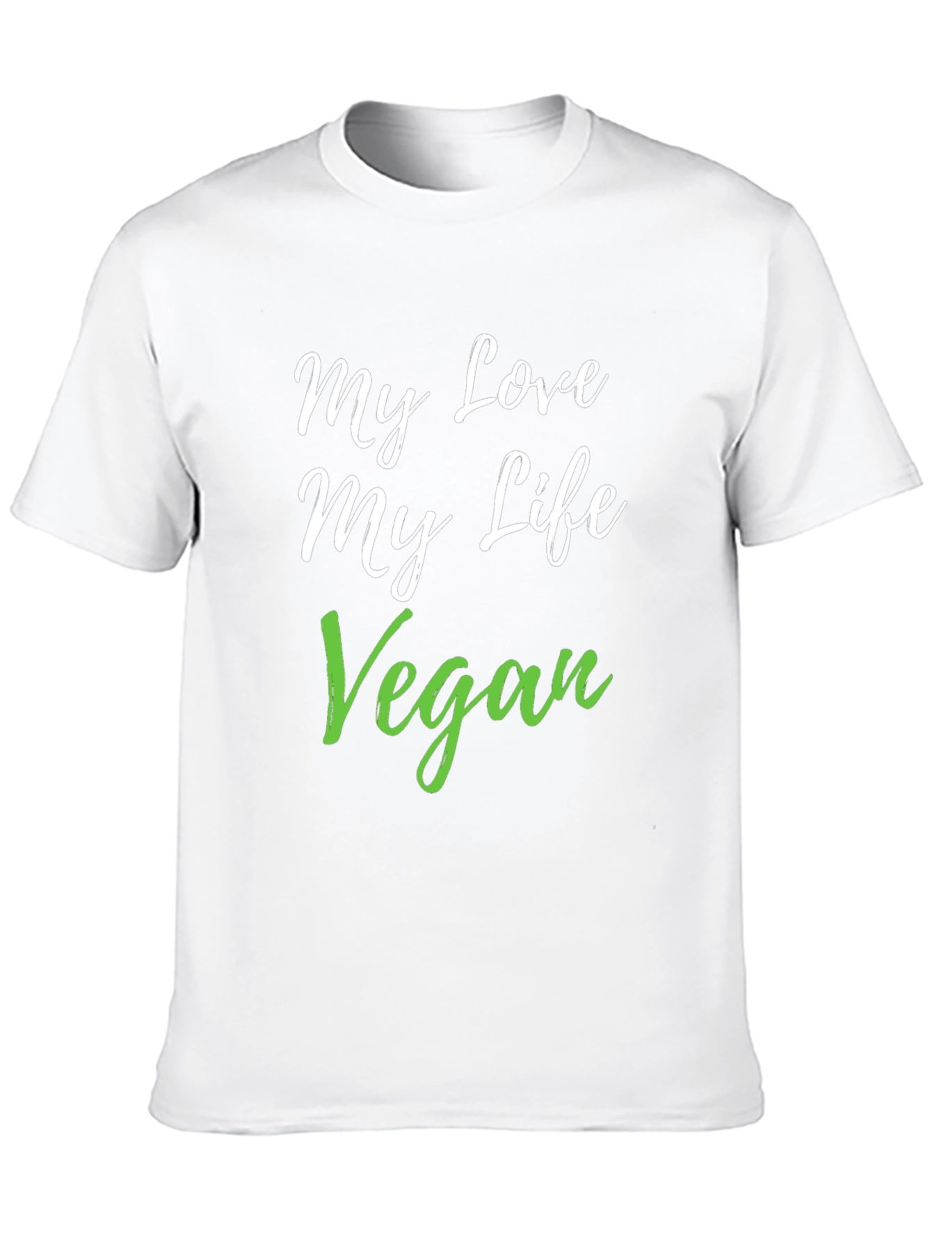 My Love My Life Vegan Black T-Shirt
