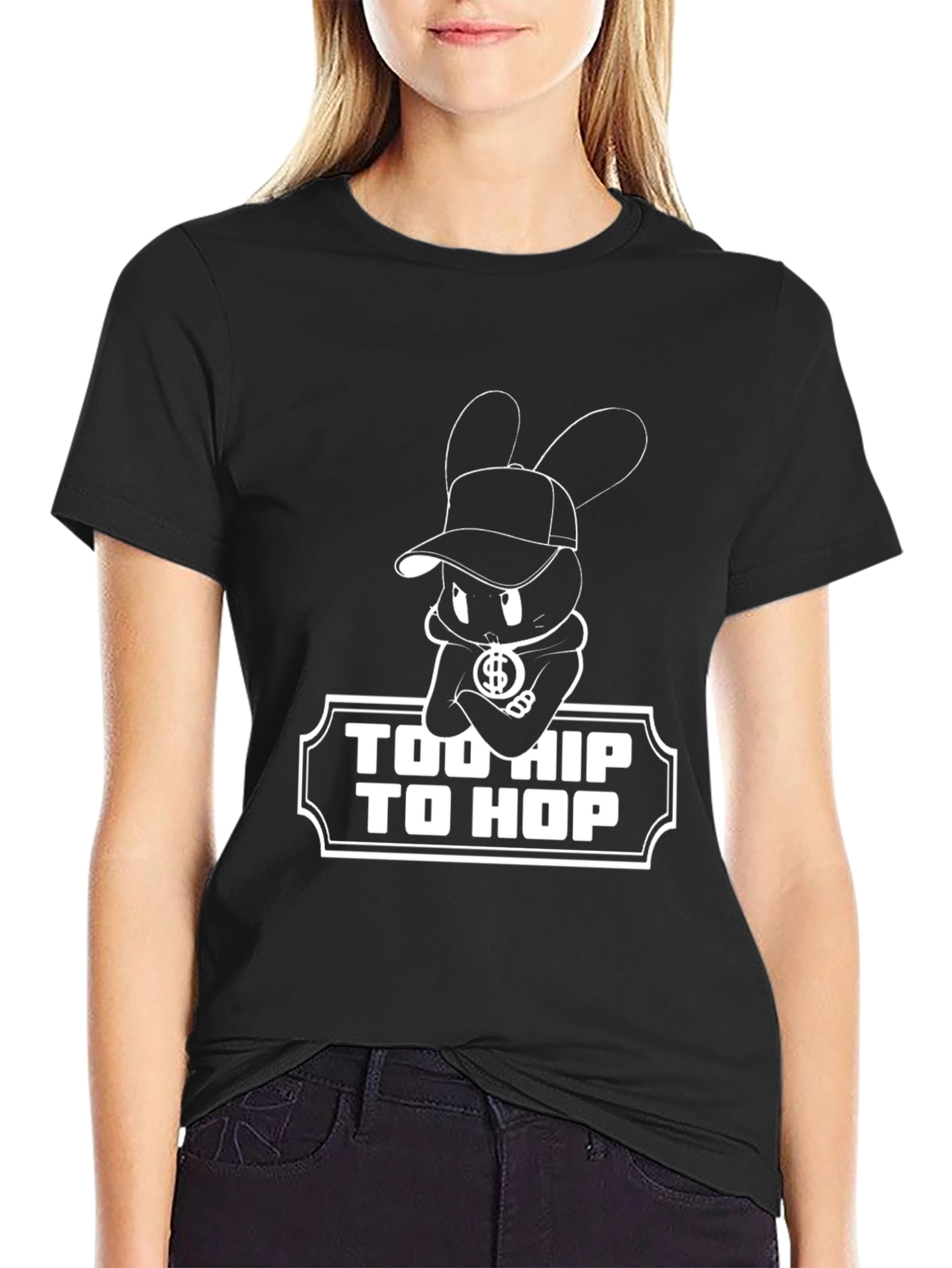 Too Hip To Hop Black Graphic Tee