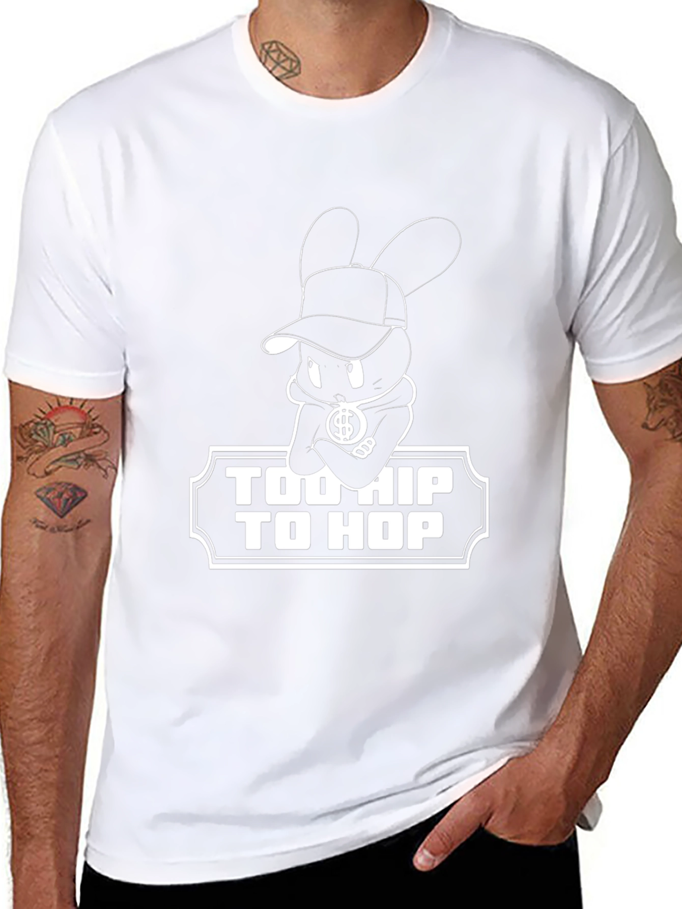Too Hip To Hop Black Graphic Tee