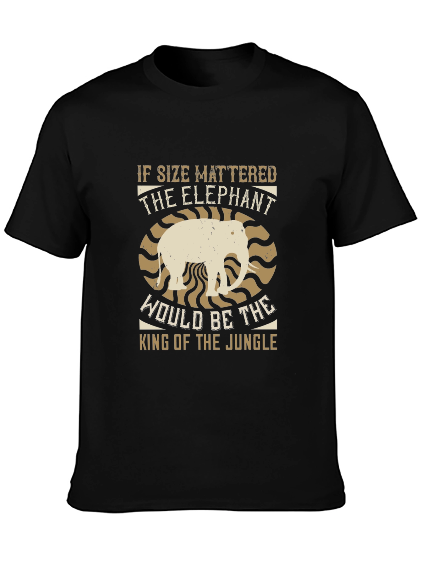 Elephant King of the Jungle Graphic Tee