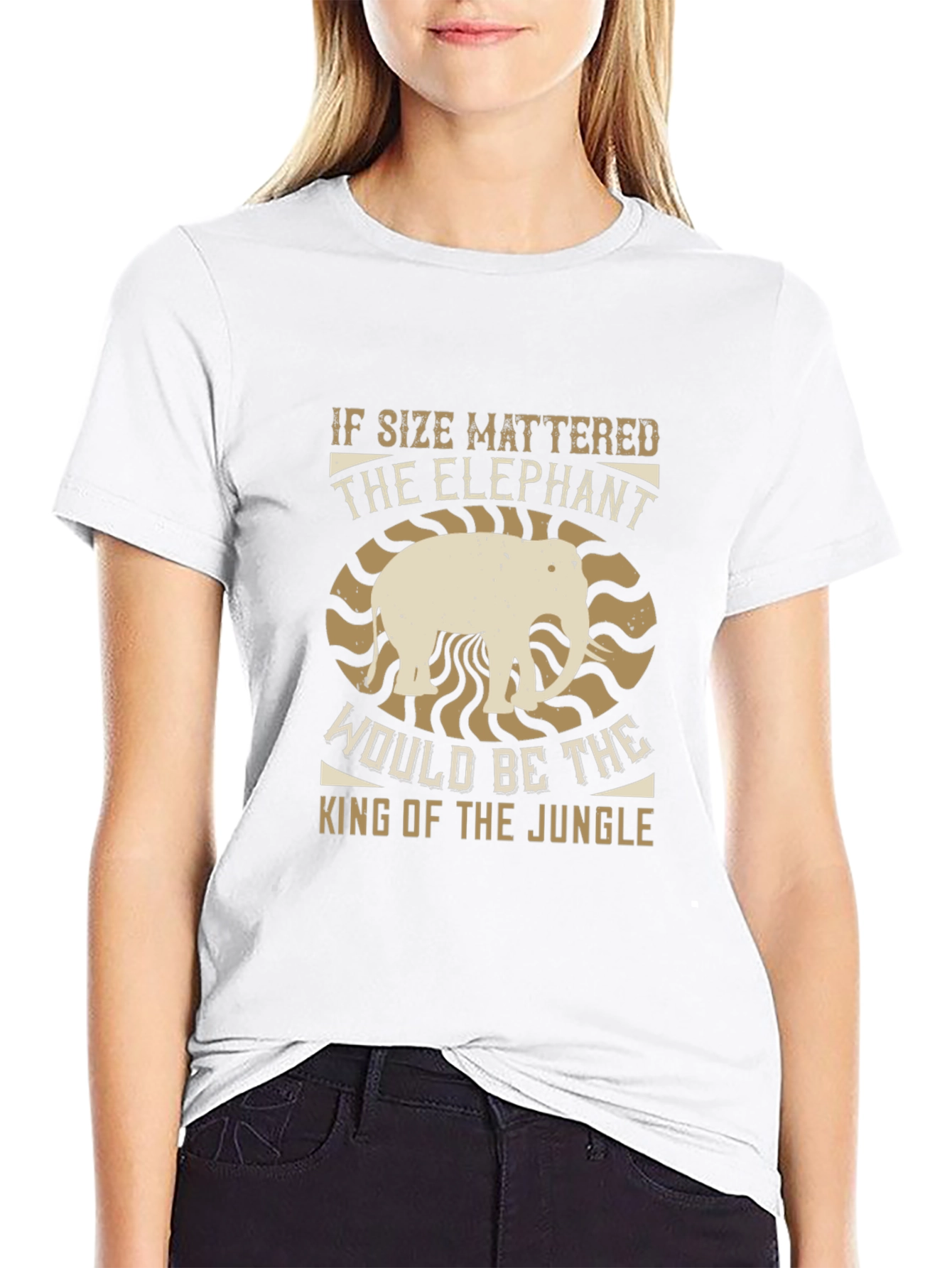 Elephant King of the Jungle Graphic Tee