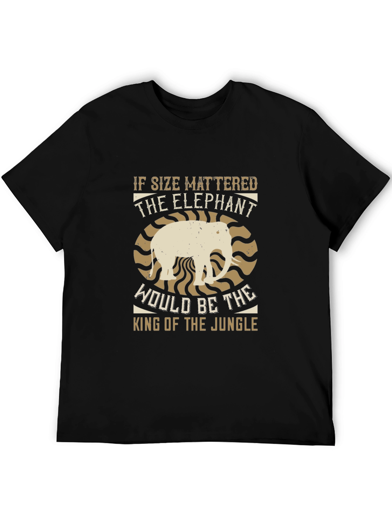 Elephant King of the Jungle Graphic Tee
