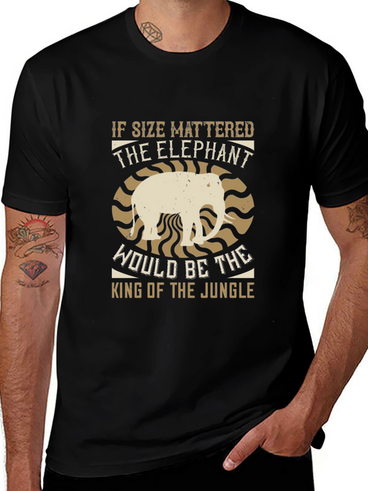 Elephant King of the Jungle Graphic Tee