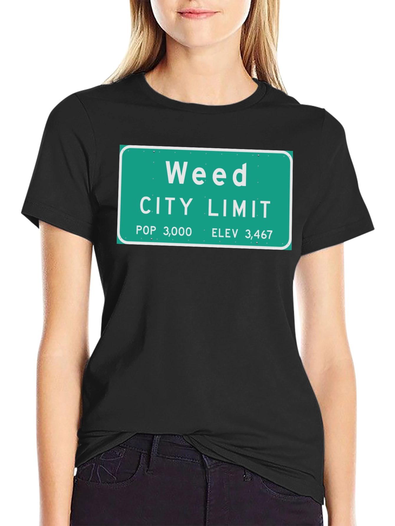 Weed City Limit T-Shirt - Novelty Graphic Tee