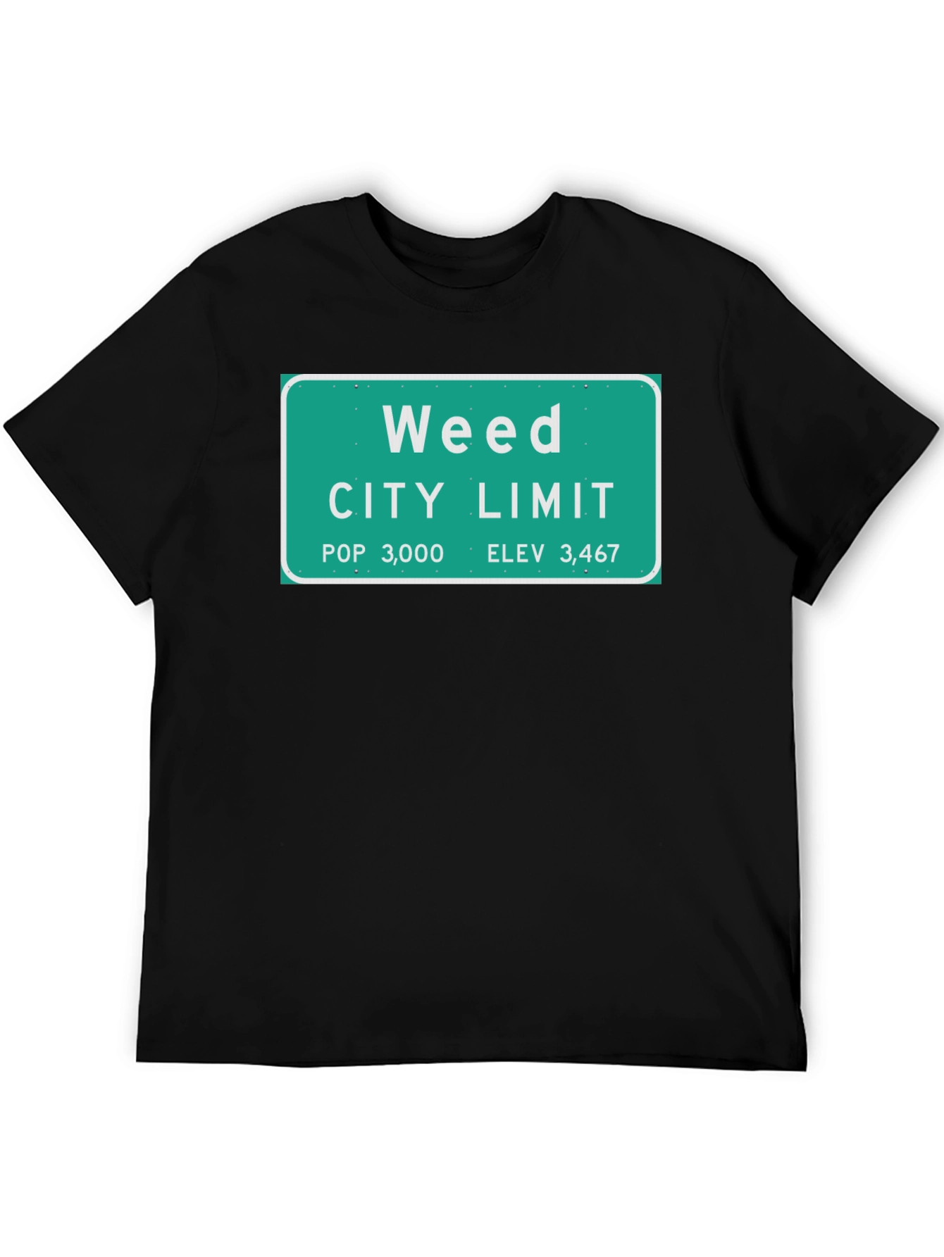 Weed City Limit T-Shirt - Novelty Graphic Tee