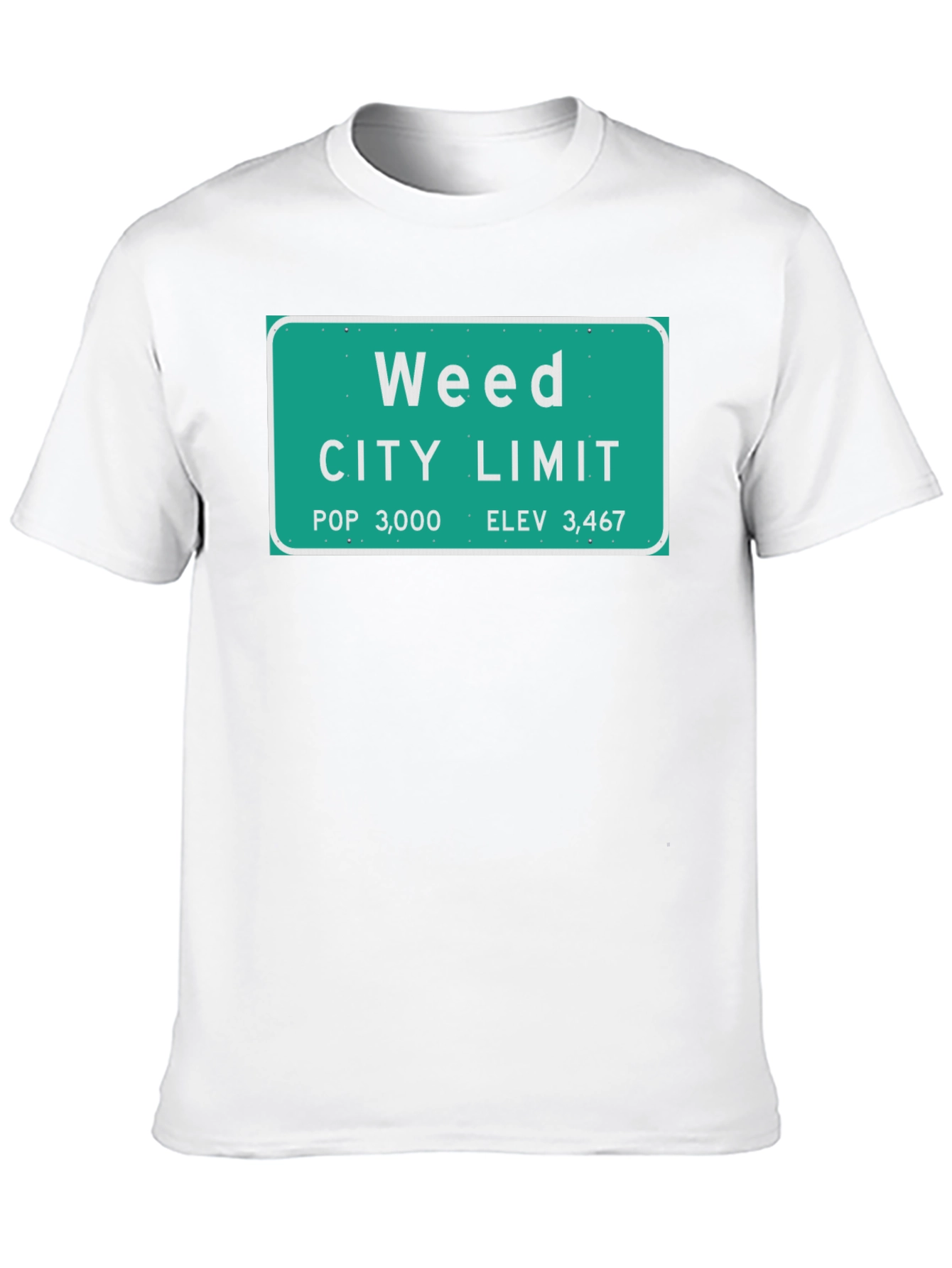 Weed City Limit T-Shirt - Novelty Graphic Tee