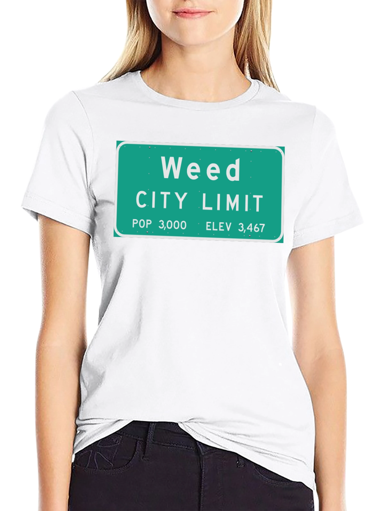 Weed City Limit T-Shirt - Novelty Graphic Tee