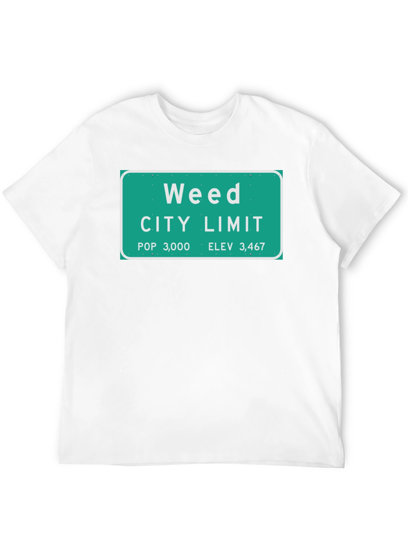 Weed City Limit T-Shirt - Novelty Graphic Tee