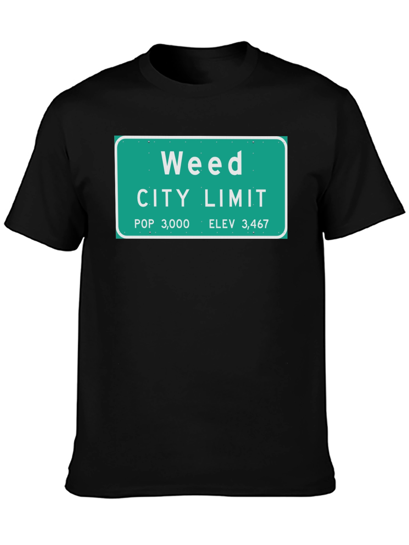 Weed City Limit T-Shirt - Novelty Graphic Tee