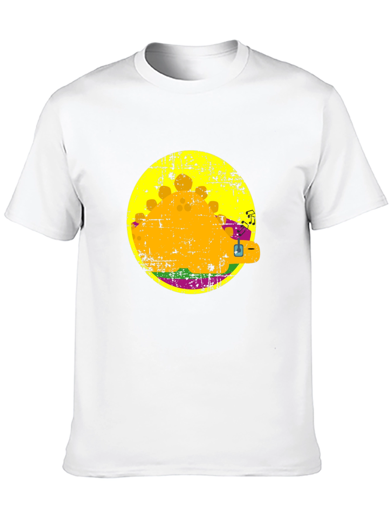 Retro Burger Graphic Tee - Black Cotton T-Shirt