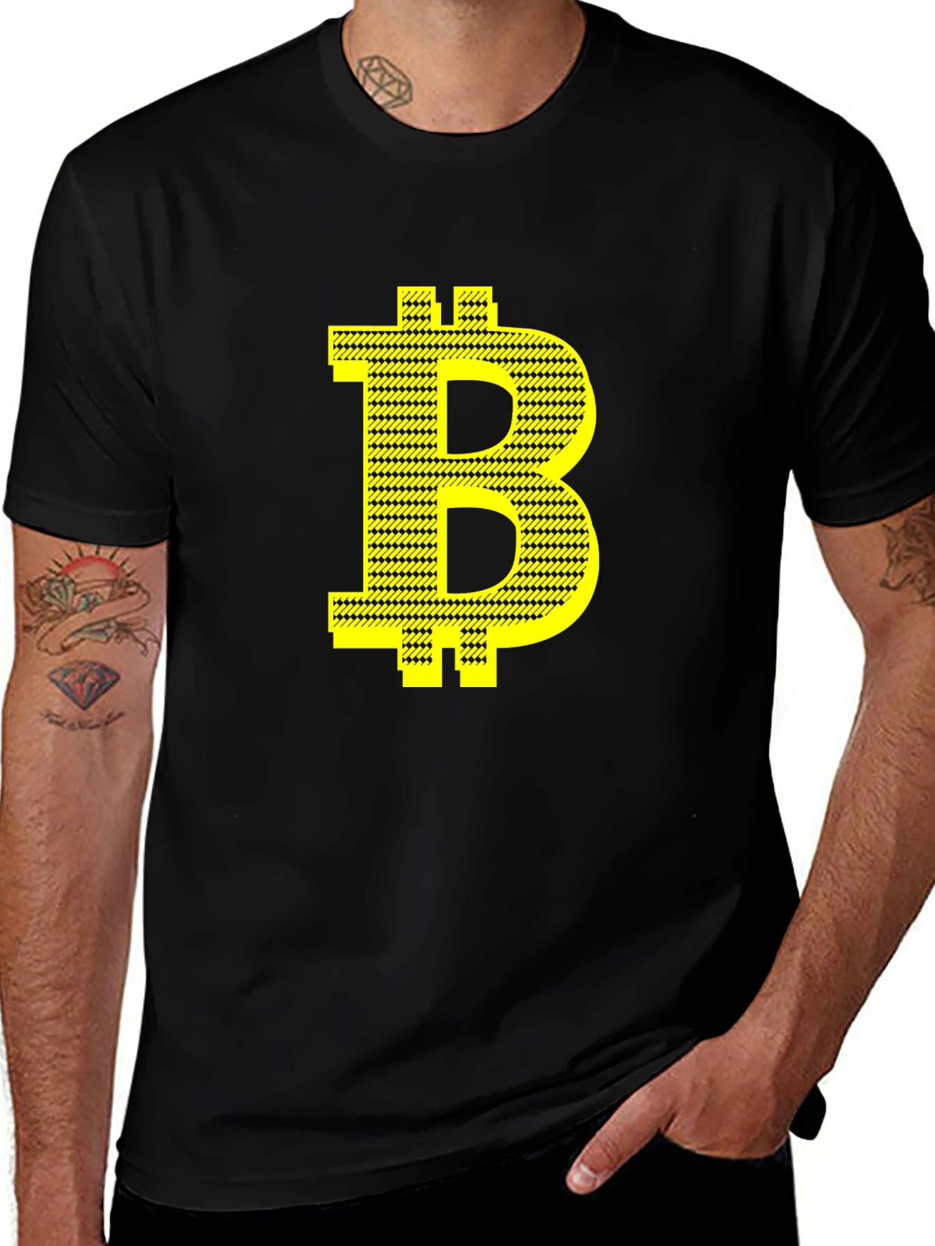Bitcoin Black Tee - Crypto Currency Inspired