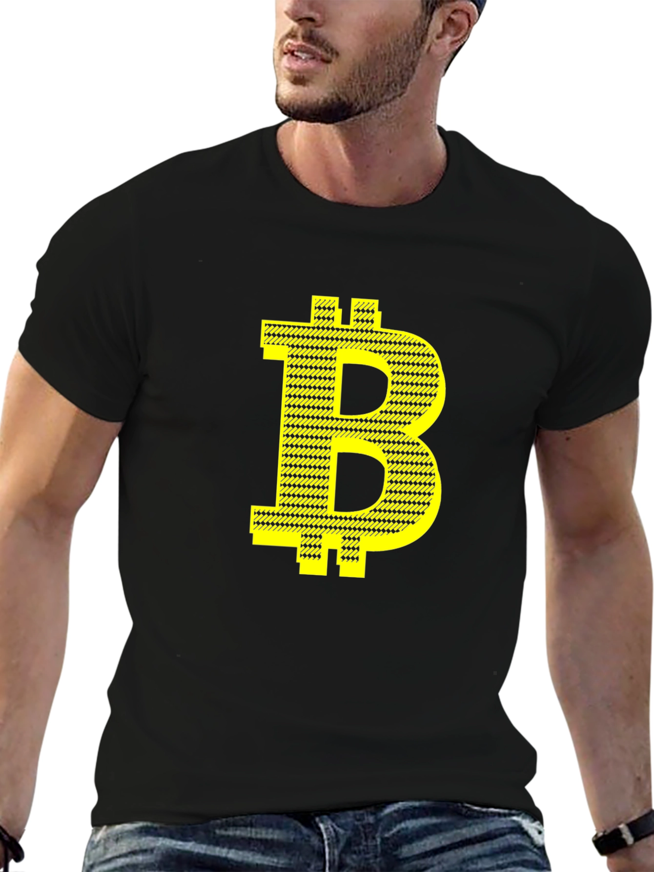 Bitcoin Black Tee - Crypto Currency Inspired