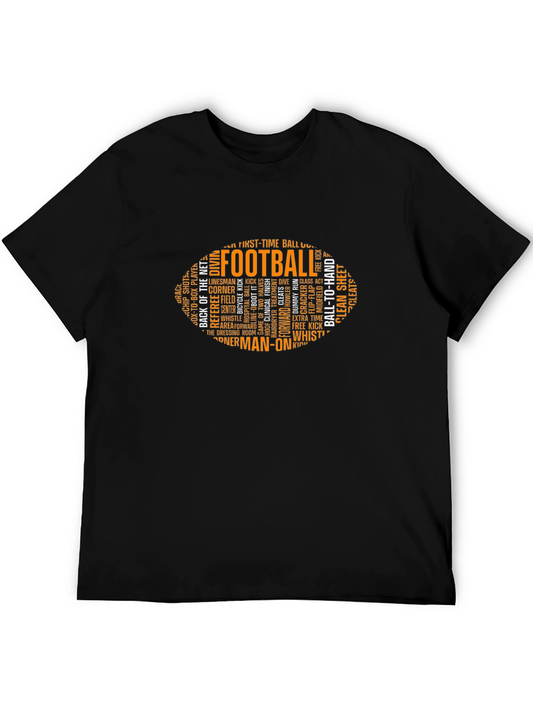 Football Word Art Graphic T-Shirt