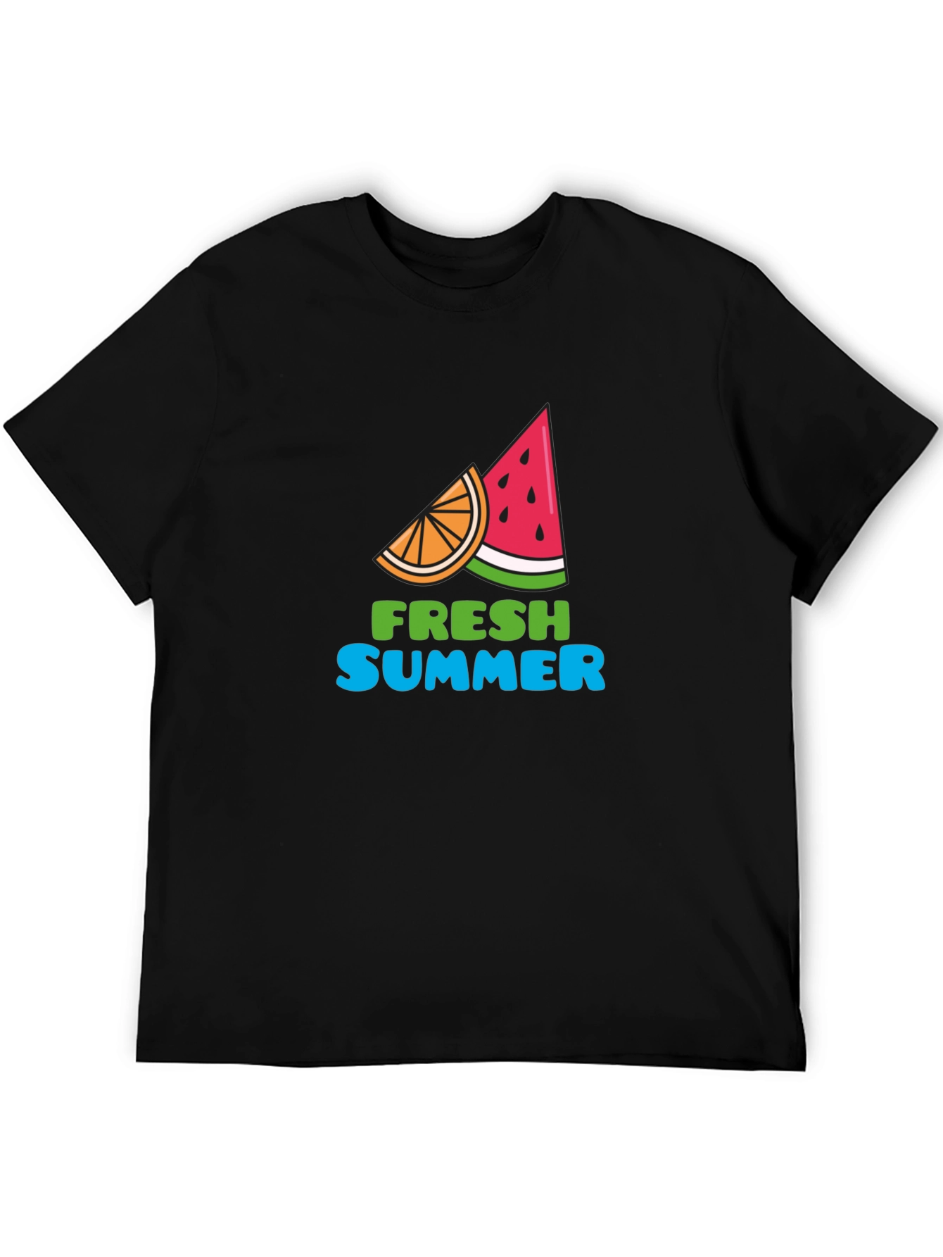 Fresh Summer Graphic Tee - Black T-Shirt